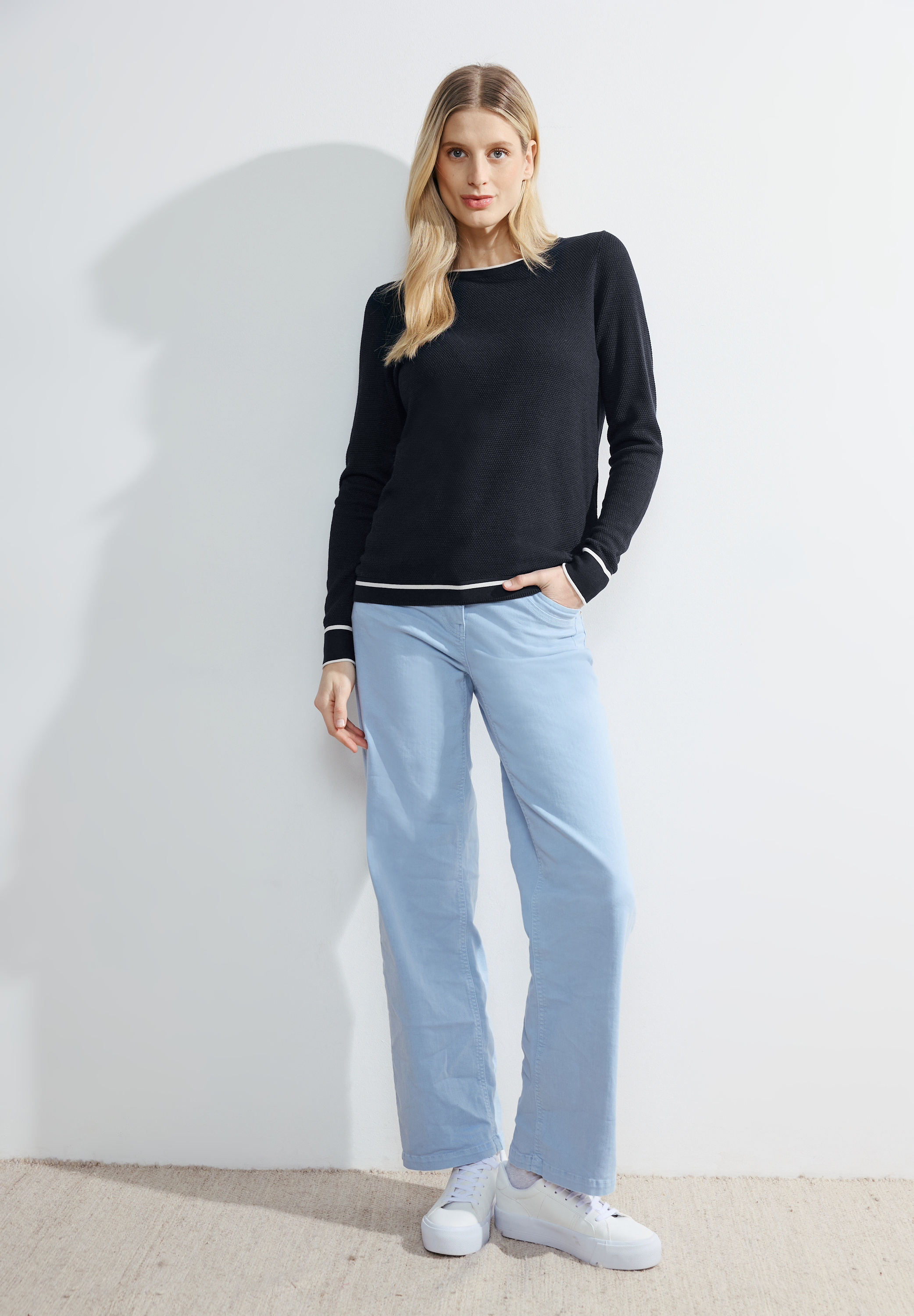 Struktur Strickpullover
