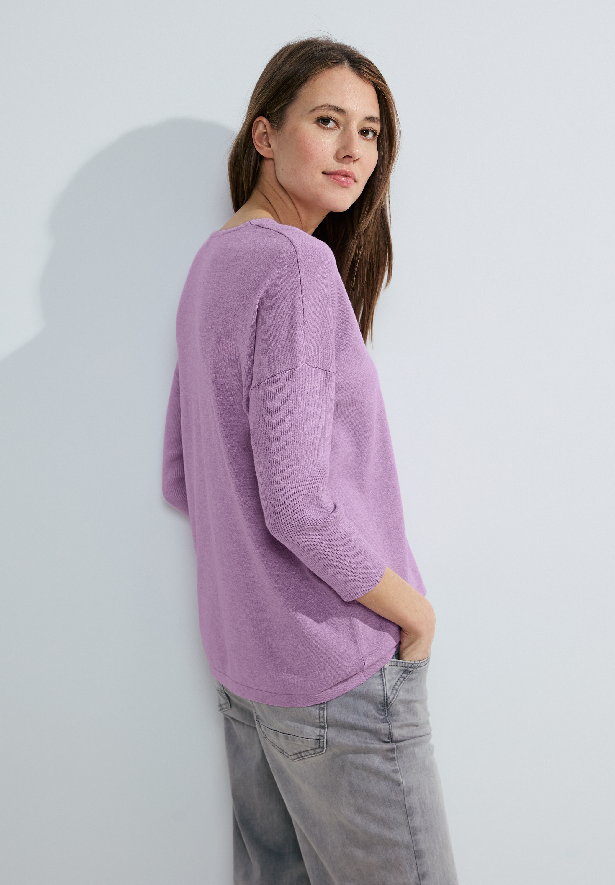 3/4 Feinstrick Pullover