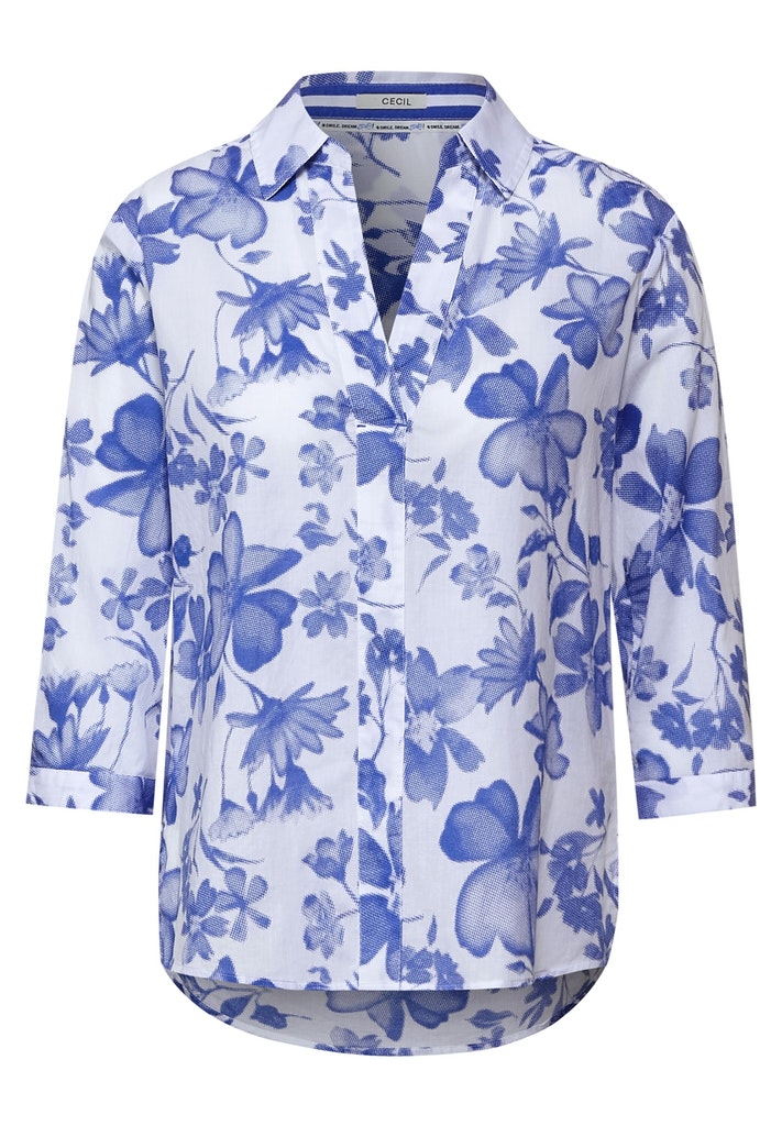 Longbluse mit Print