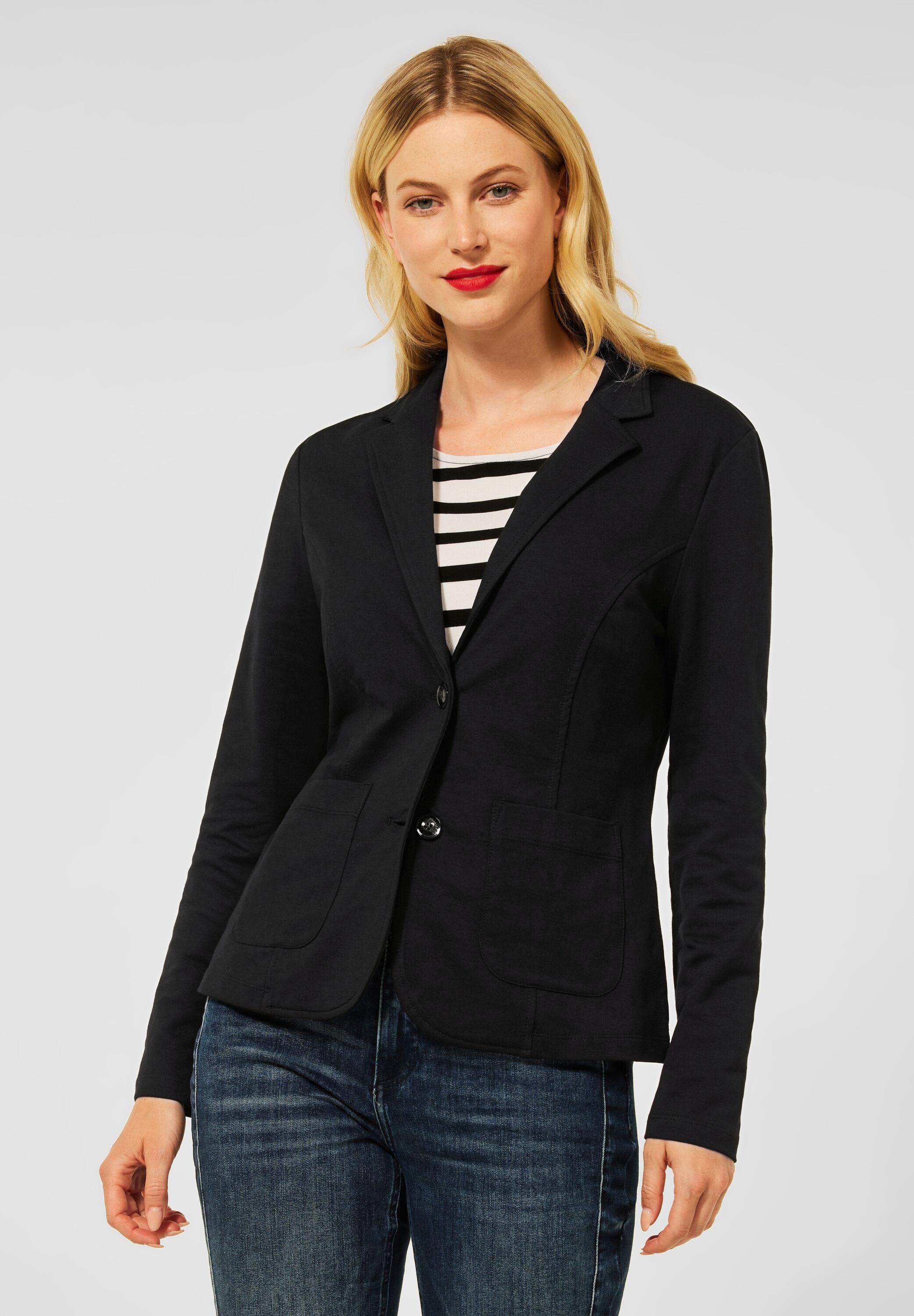 Basic Blazer in Unifarbe