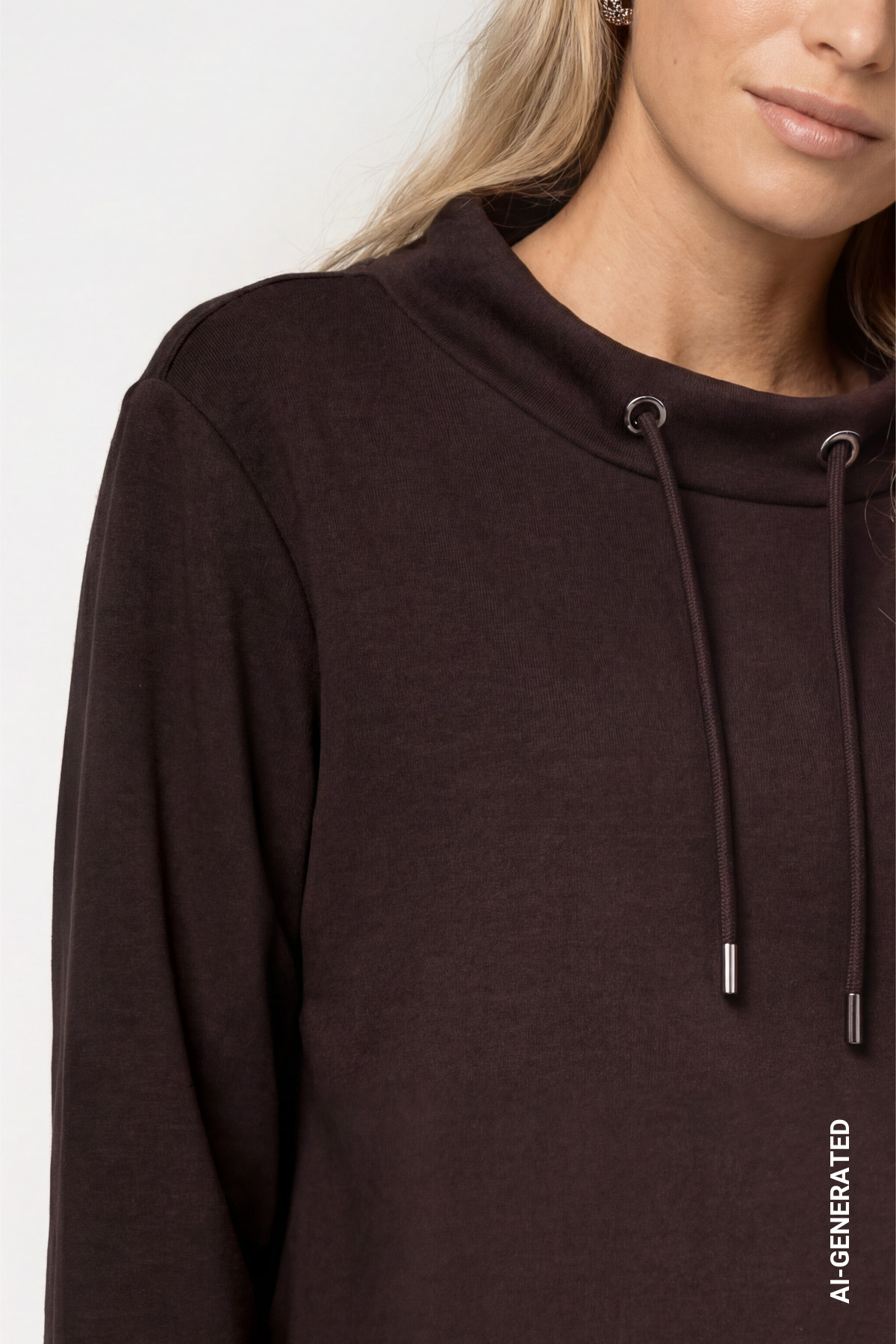 Sweatshirt mit Stehkragen