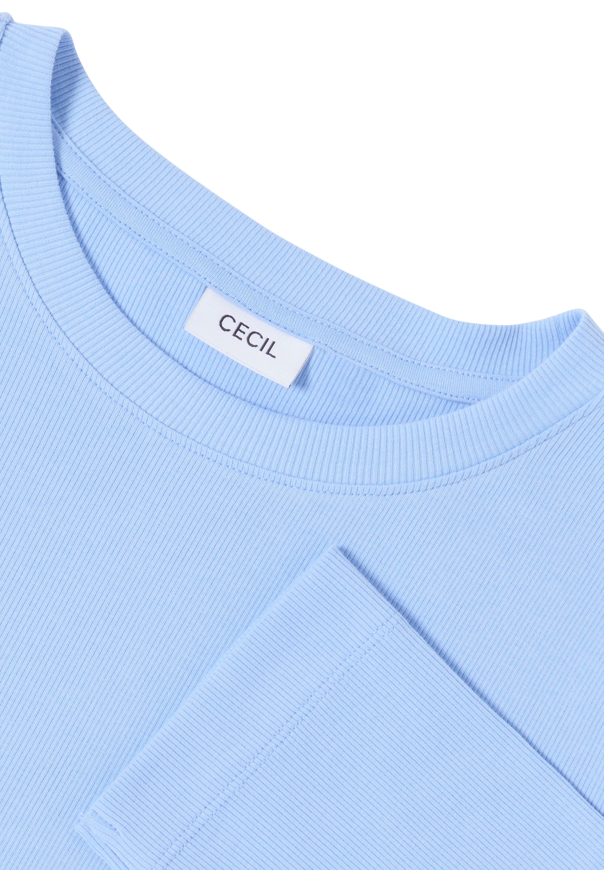 Shirt mit Rippstruktur