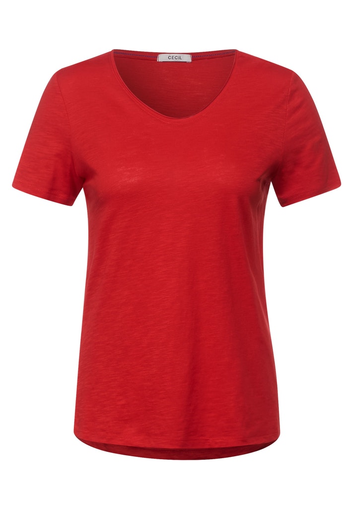 Basic Shirt in Unifarbe