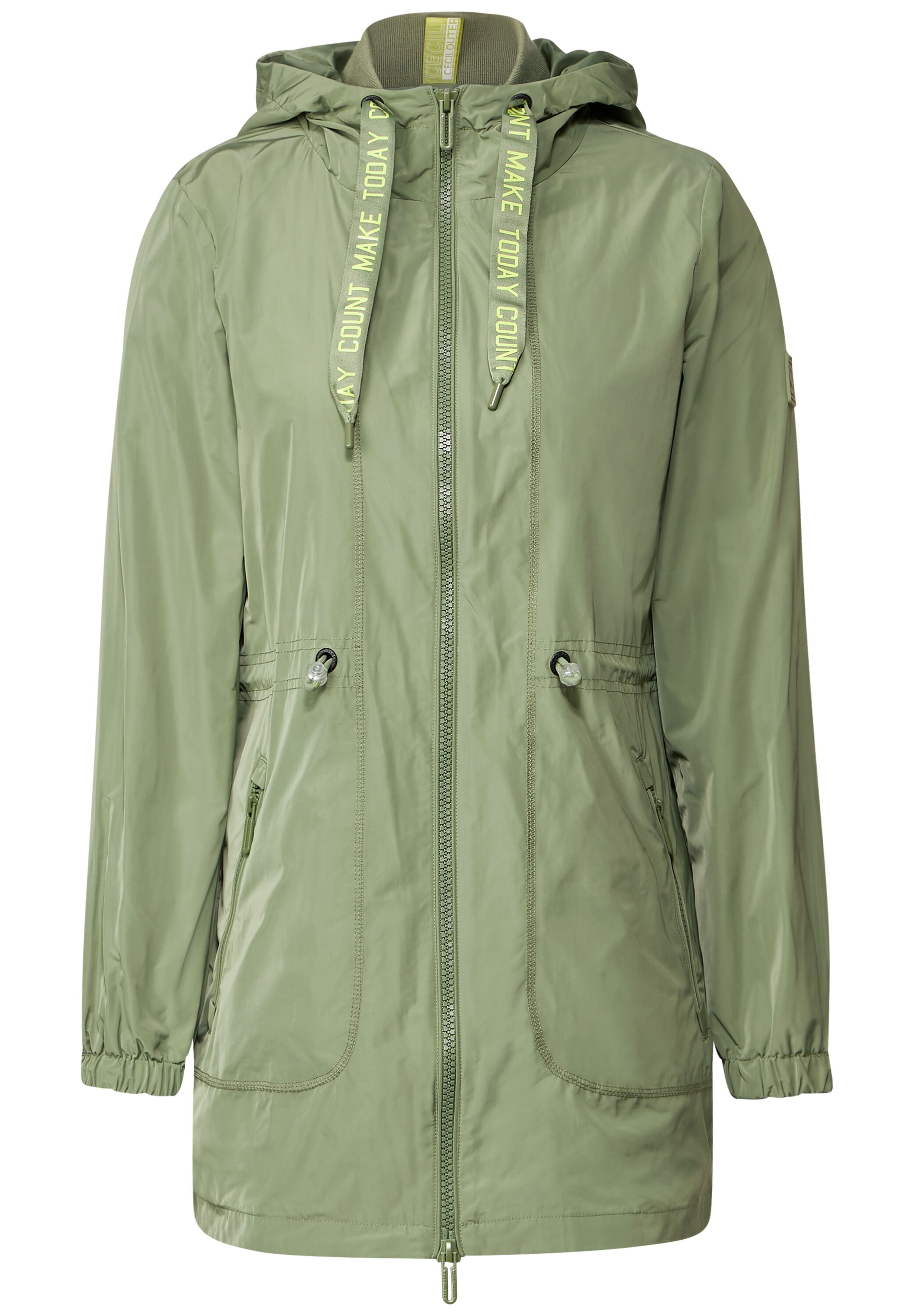 Sportiver Parka mit Kapuze