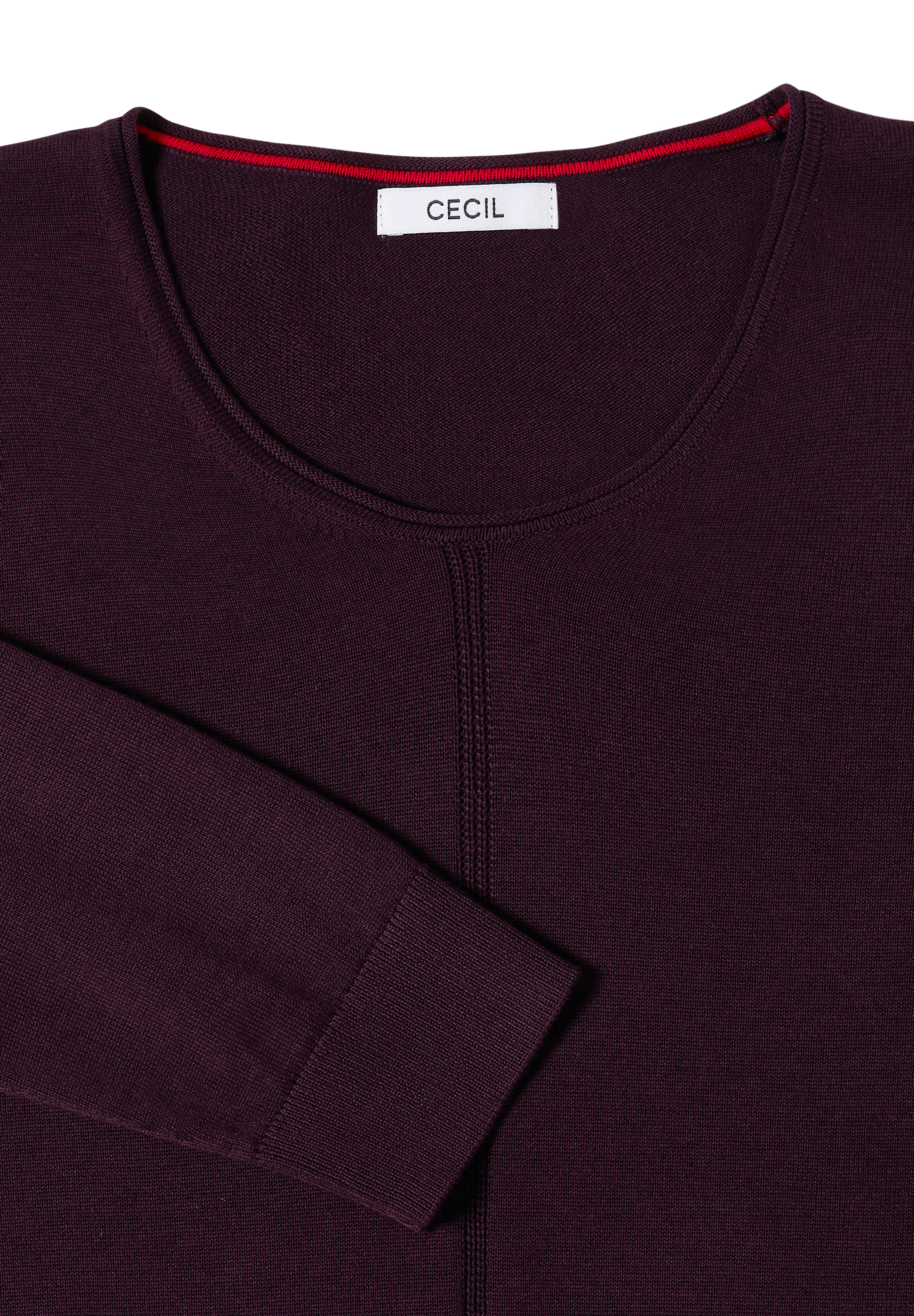 Basic Pullover mit Rundhals