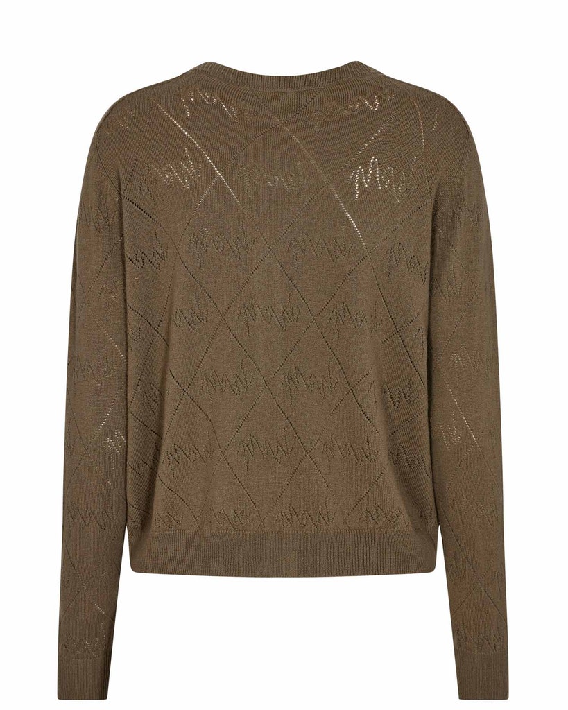 Arona Pattern V-Neck Knit Cardigan