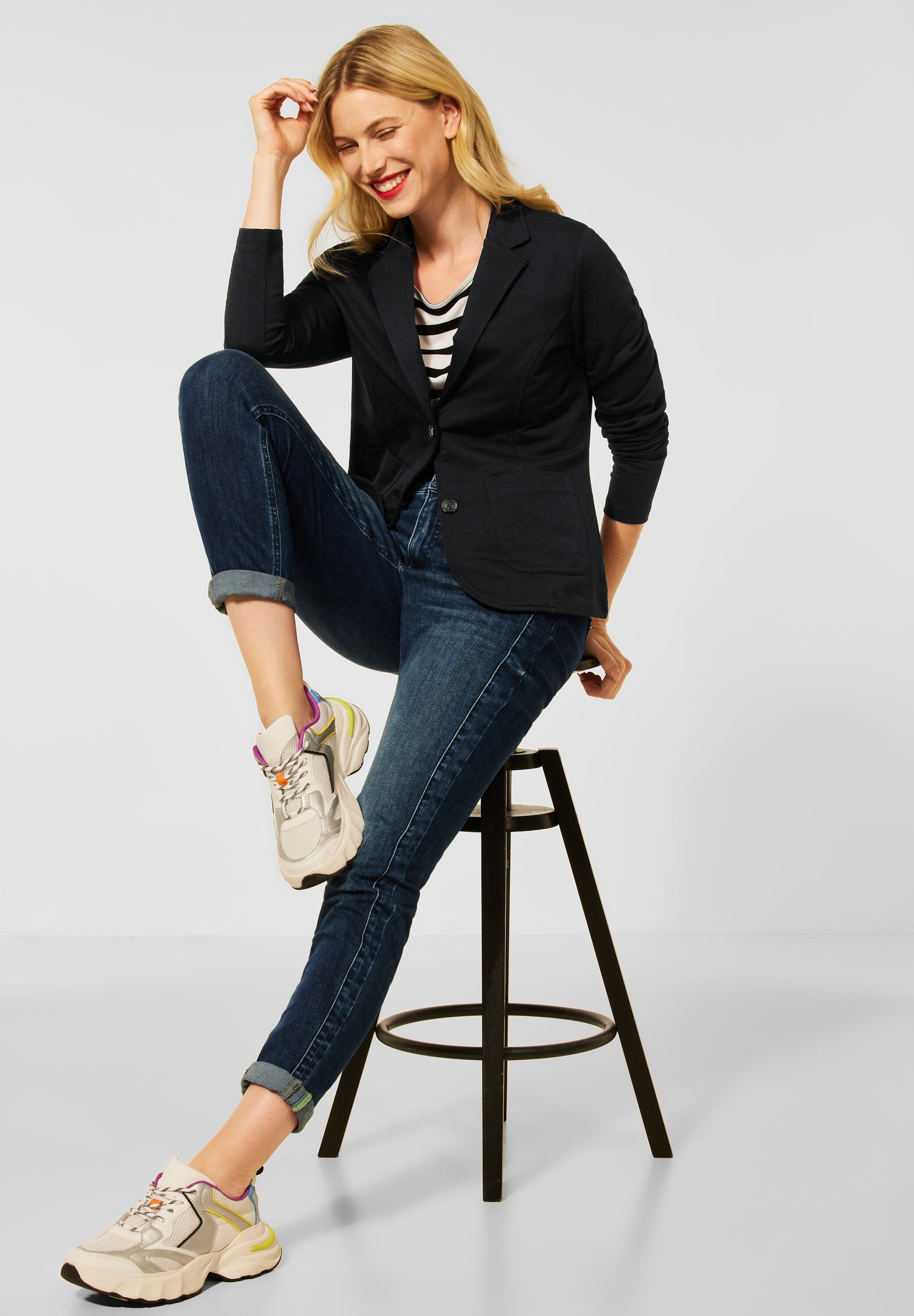 Basic Blazer in Unifarbe