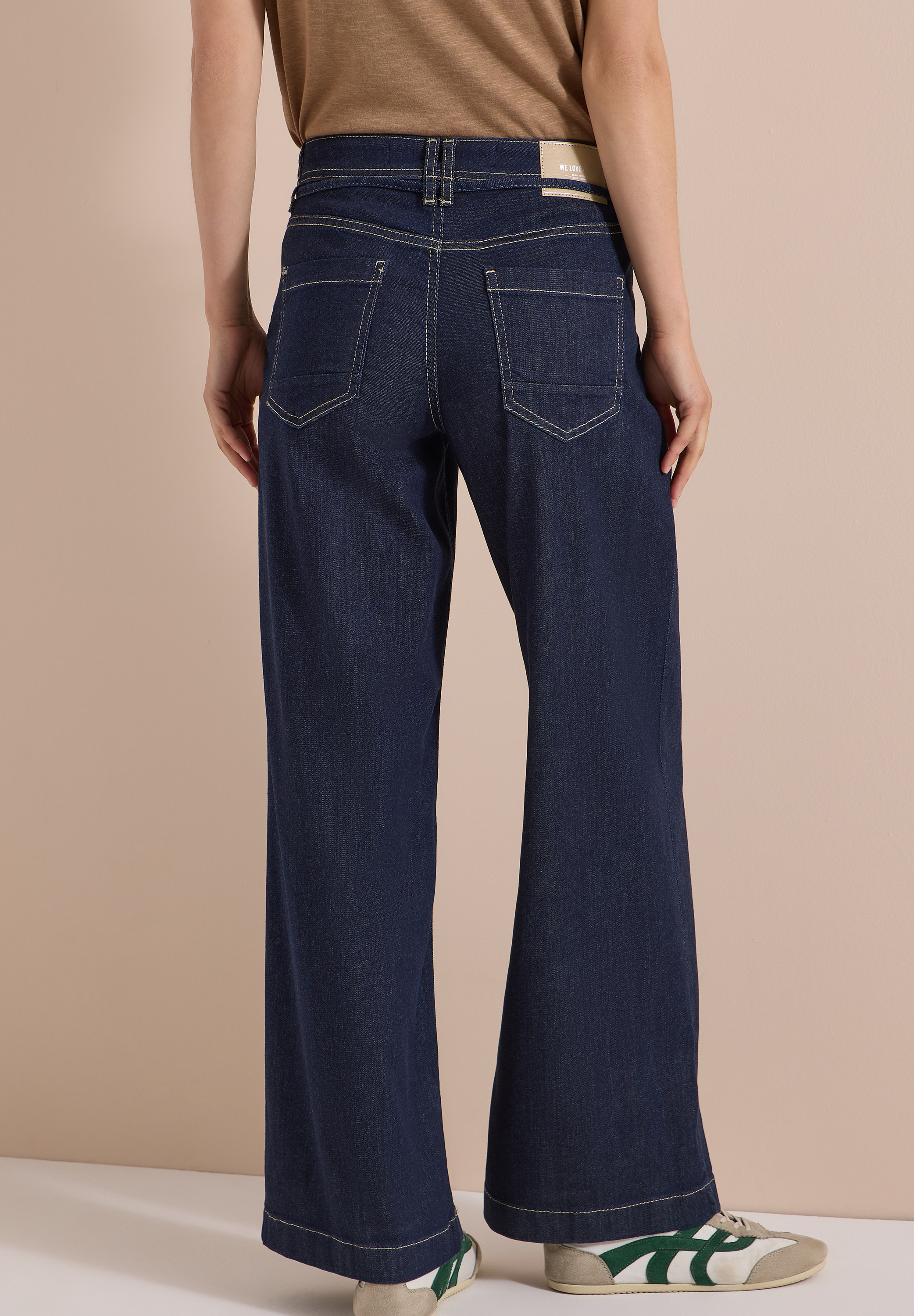 High Waist Wide Leg Jeans im Loose Fit