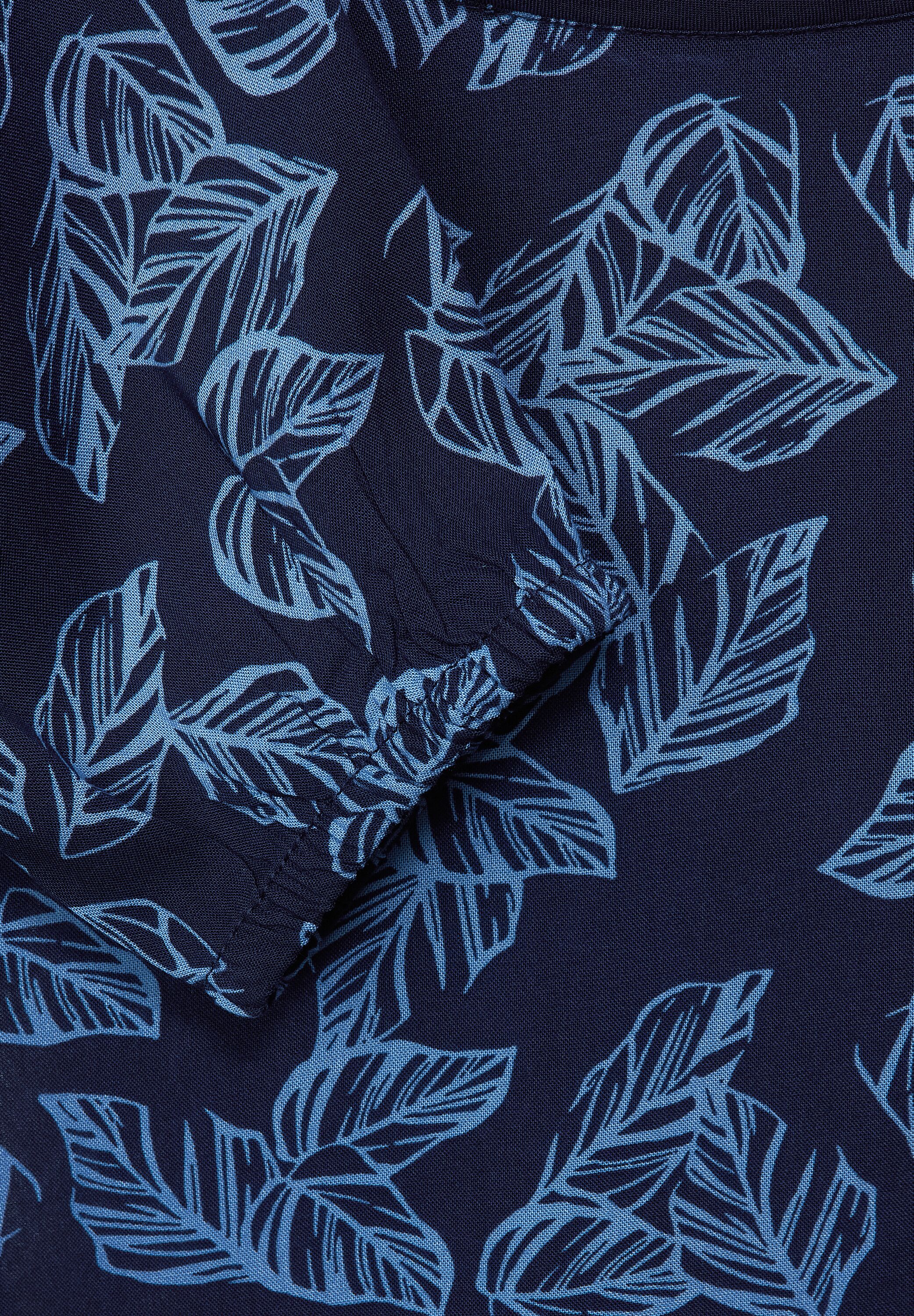 Bluse mit Blätter Print
