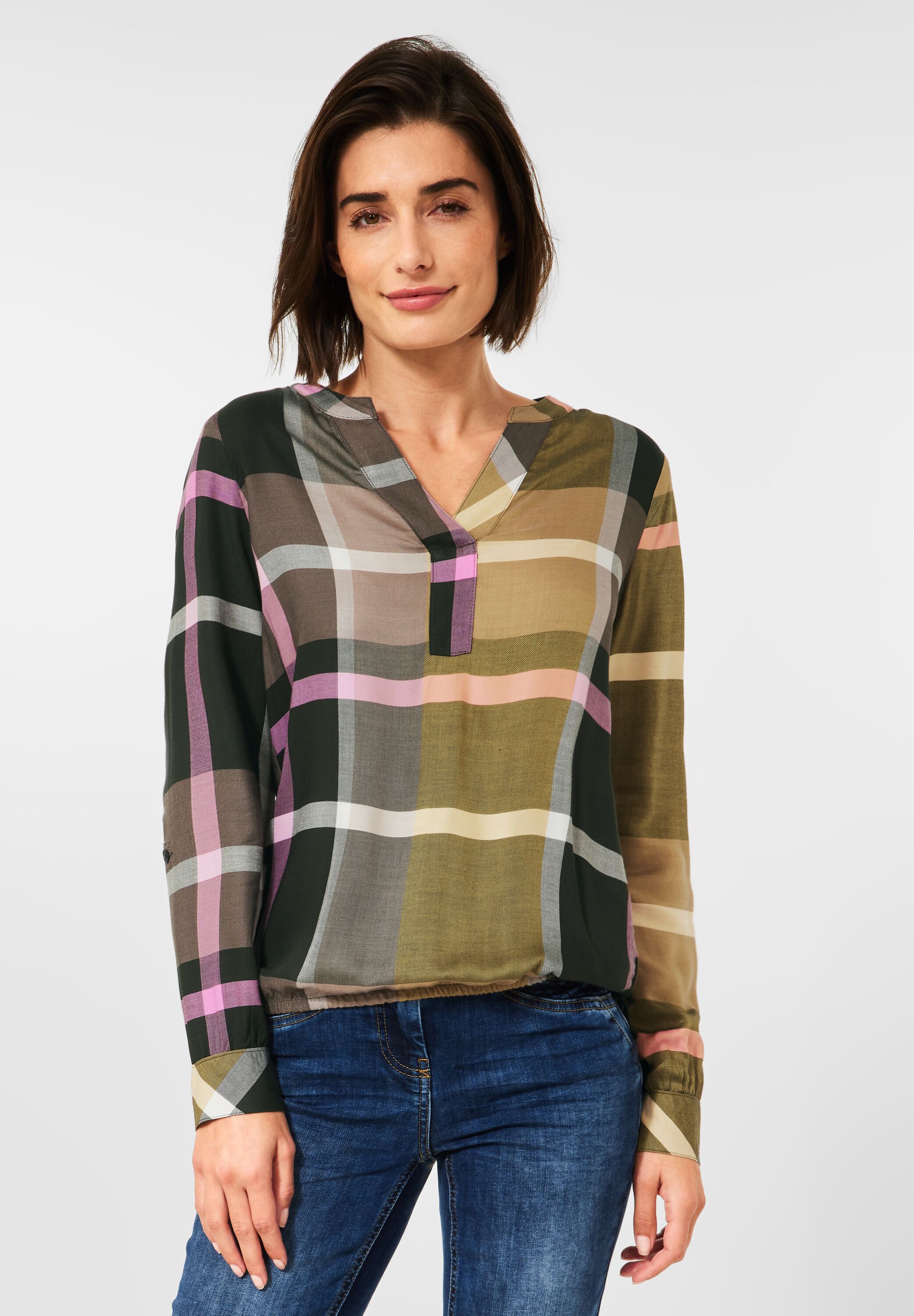 Bluse mit Karomuster