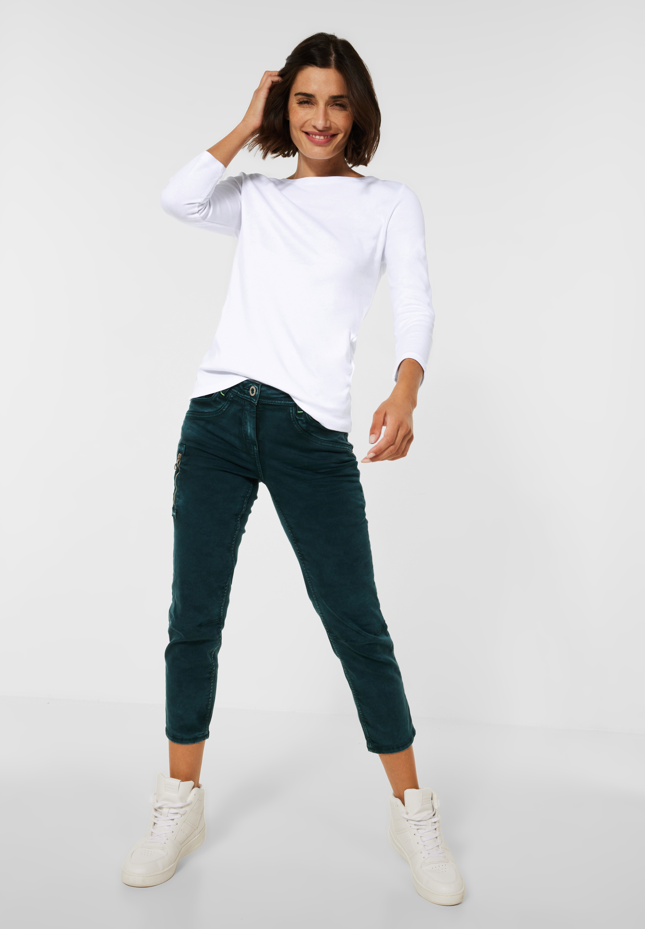 Basic Shirt in Unifarbe