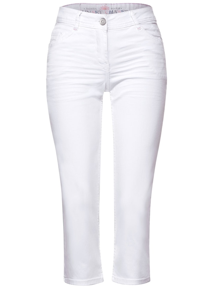 Slim Fit Hose in Capri Länge