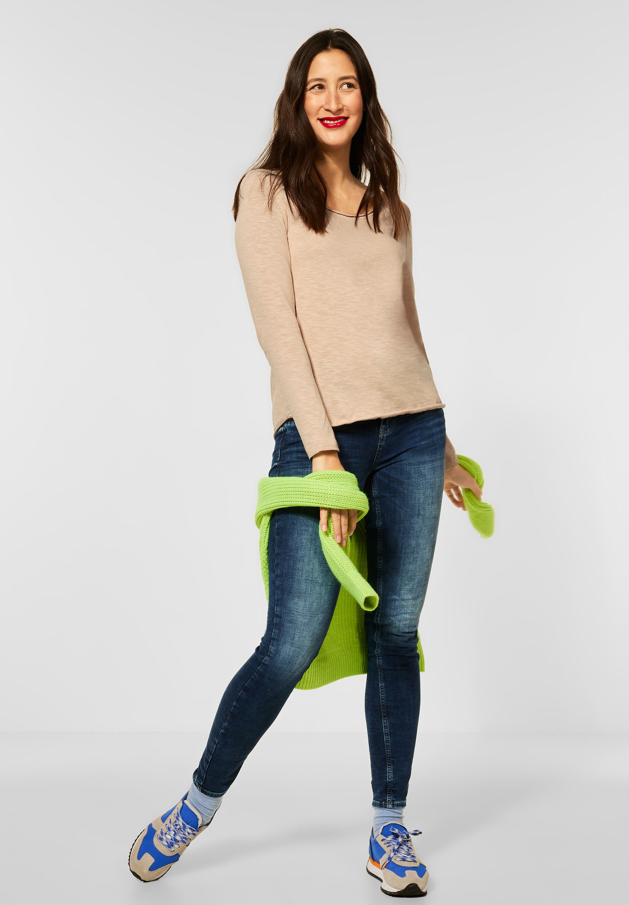 Shirt in Unifarbe