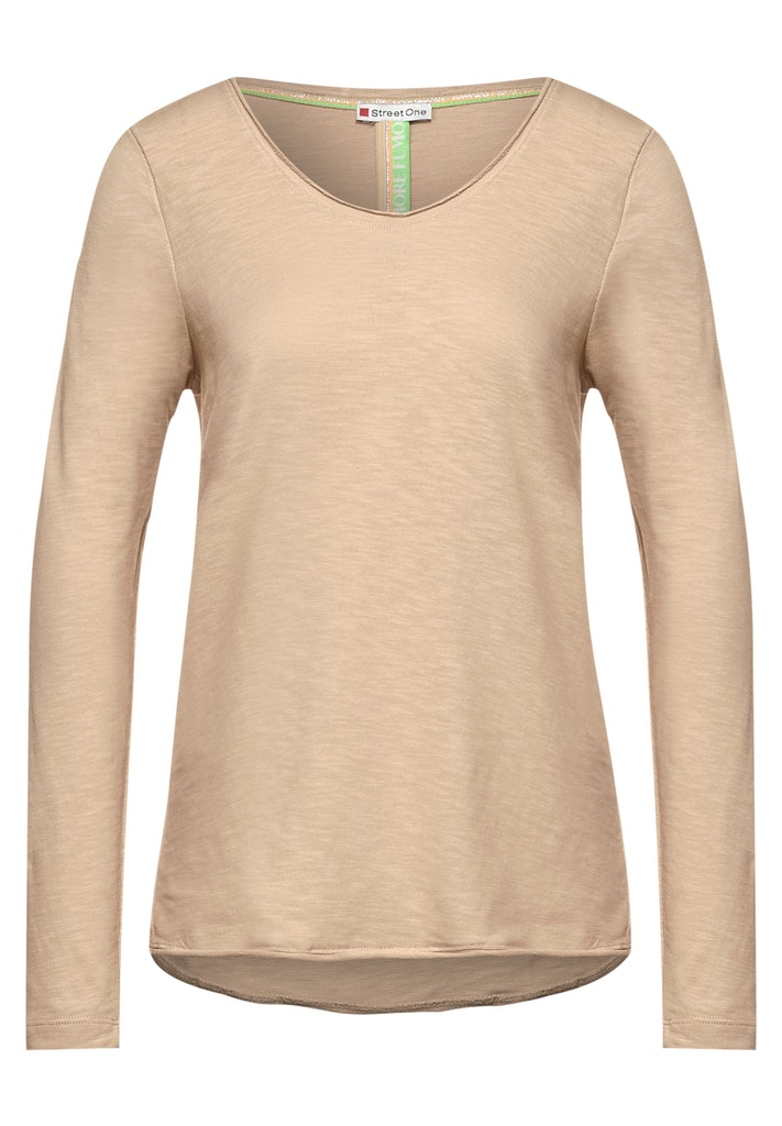 Shirt in Unifarbe
