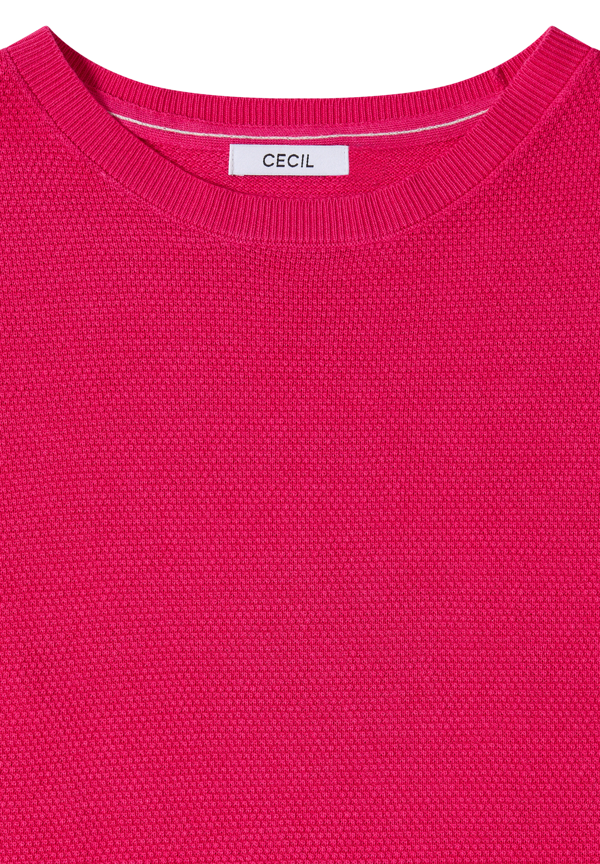 Kurzarm Pullover mit Struktur