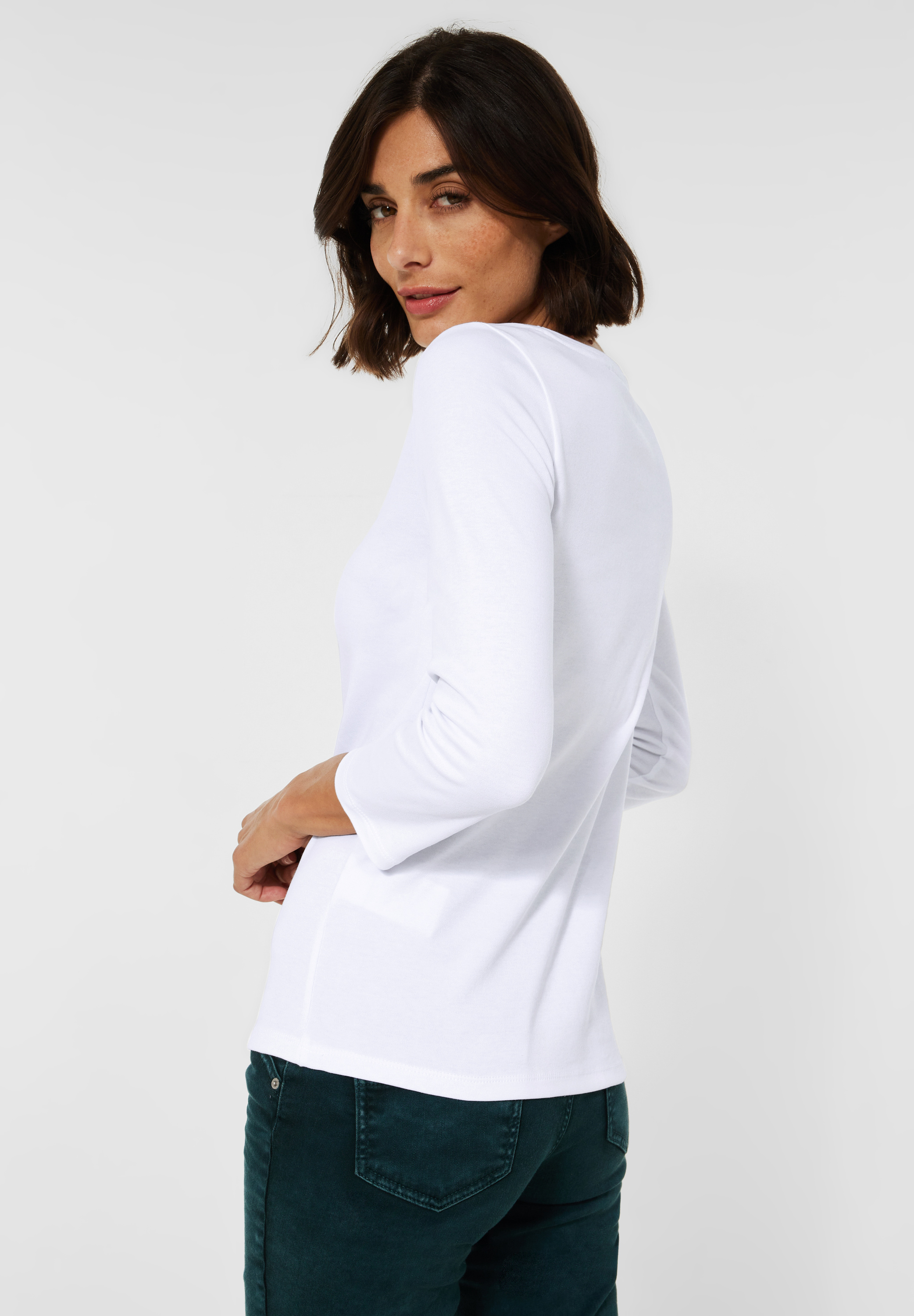 Basic Shirt in Unifarbe