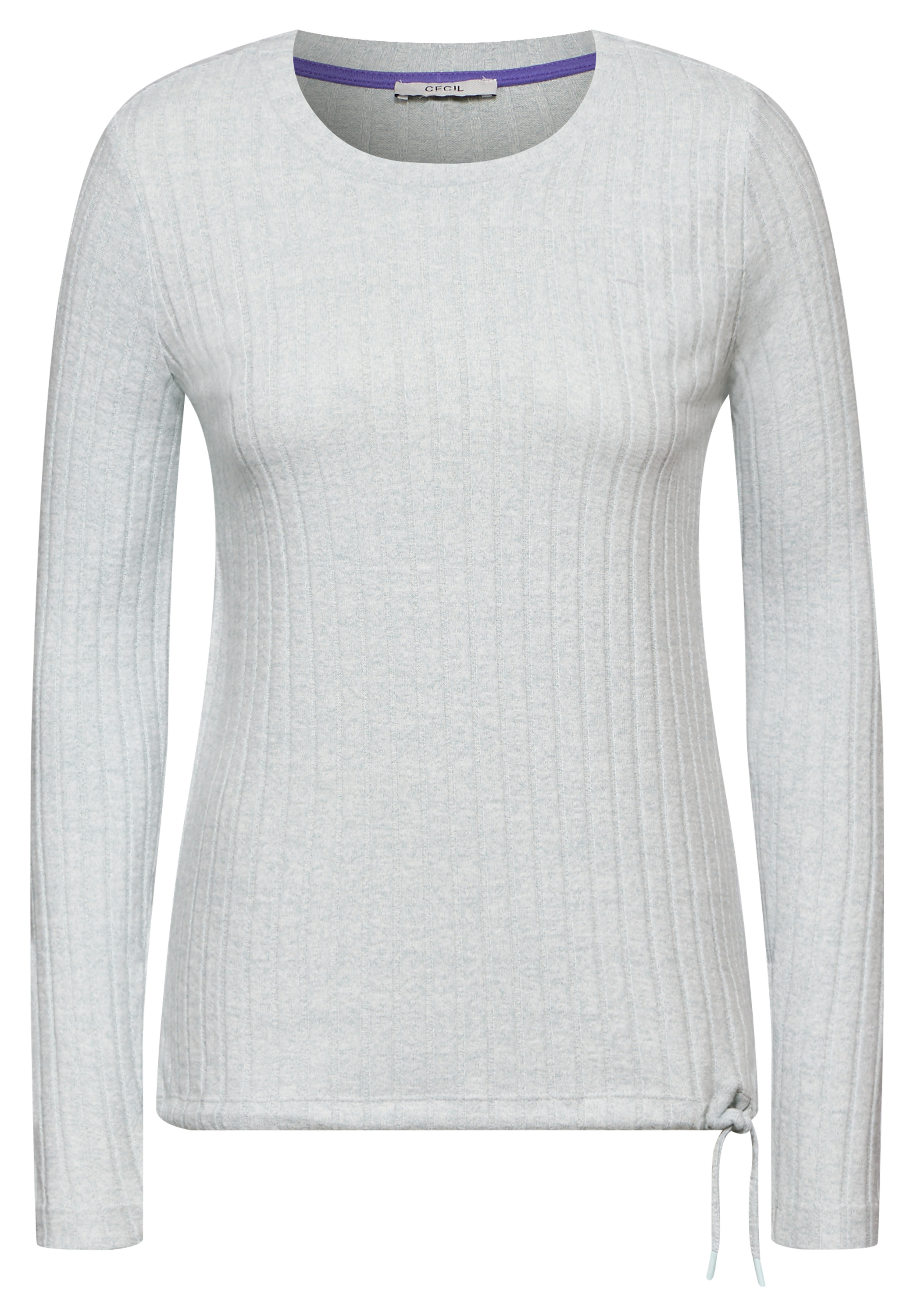Shirt mit Rippenstruktur