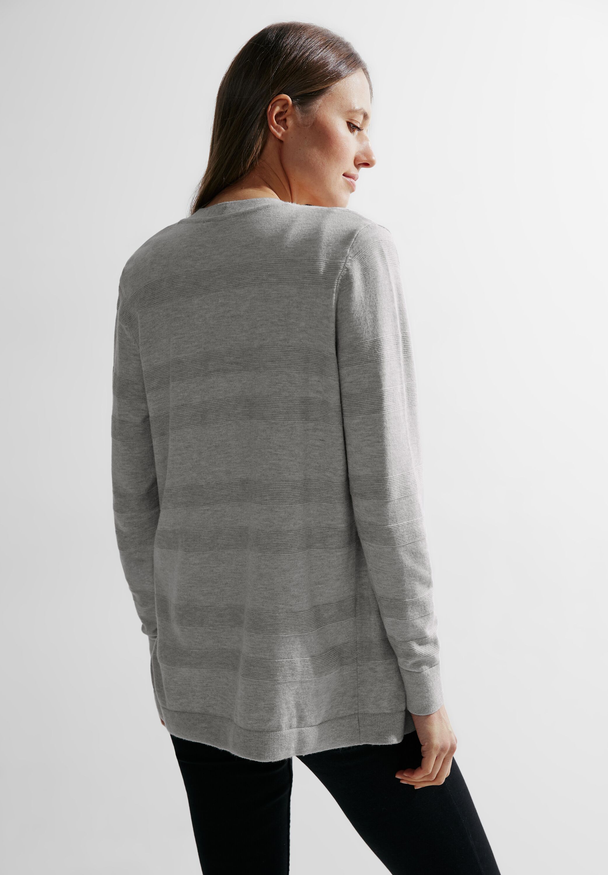 open Structured Cardigan