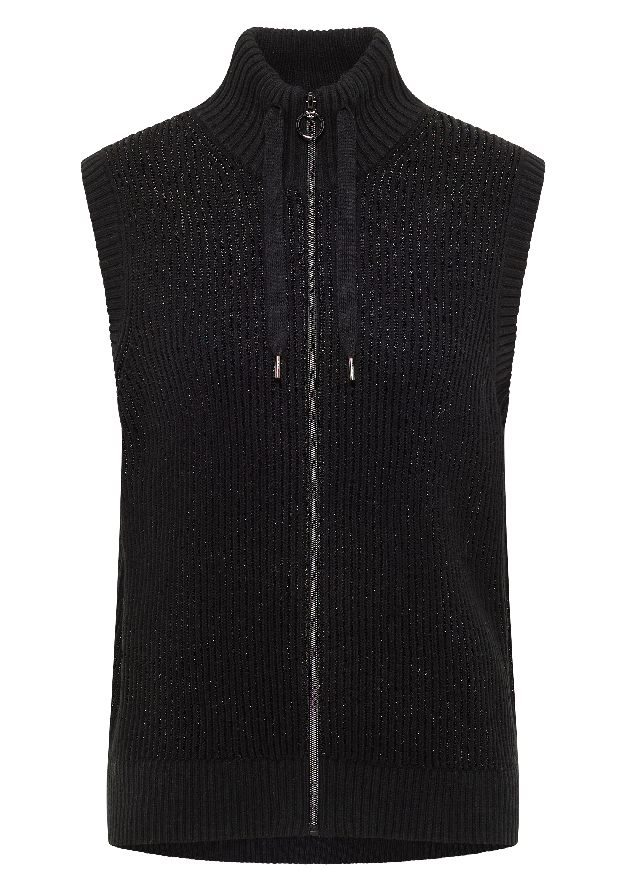 Strukturweste mit Zipper