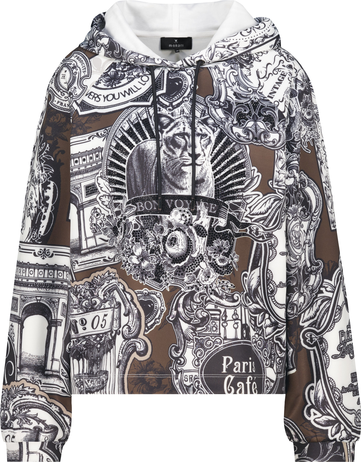 Sweatshirt mit Emblem-Muster