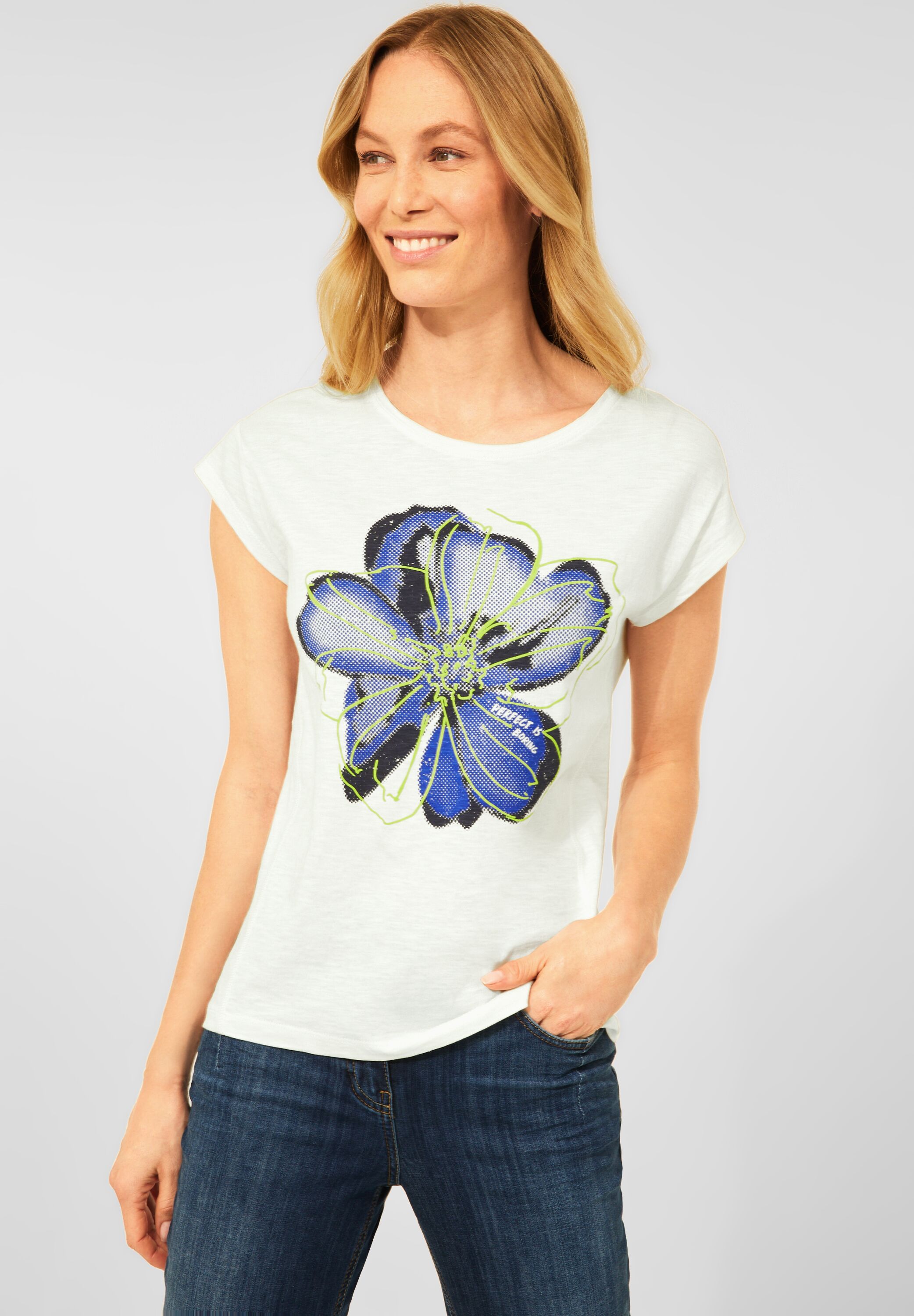 T-Shirt mit Blumenprint