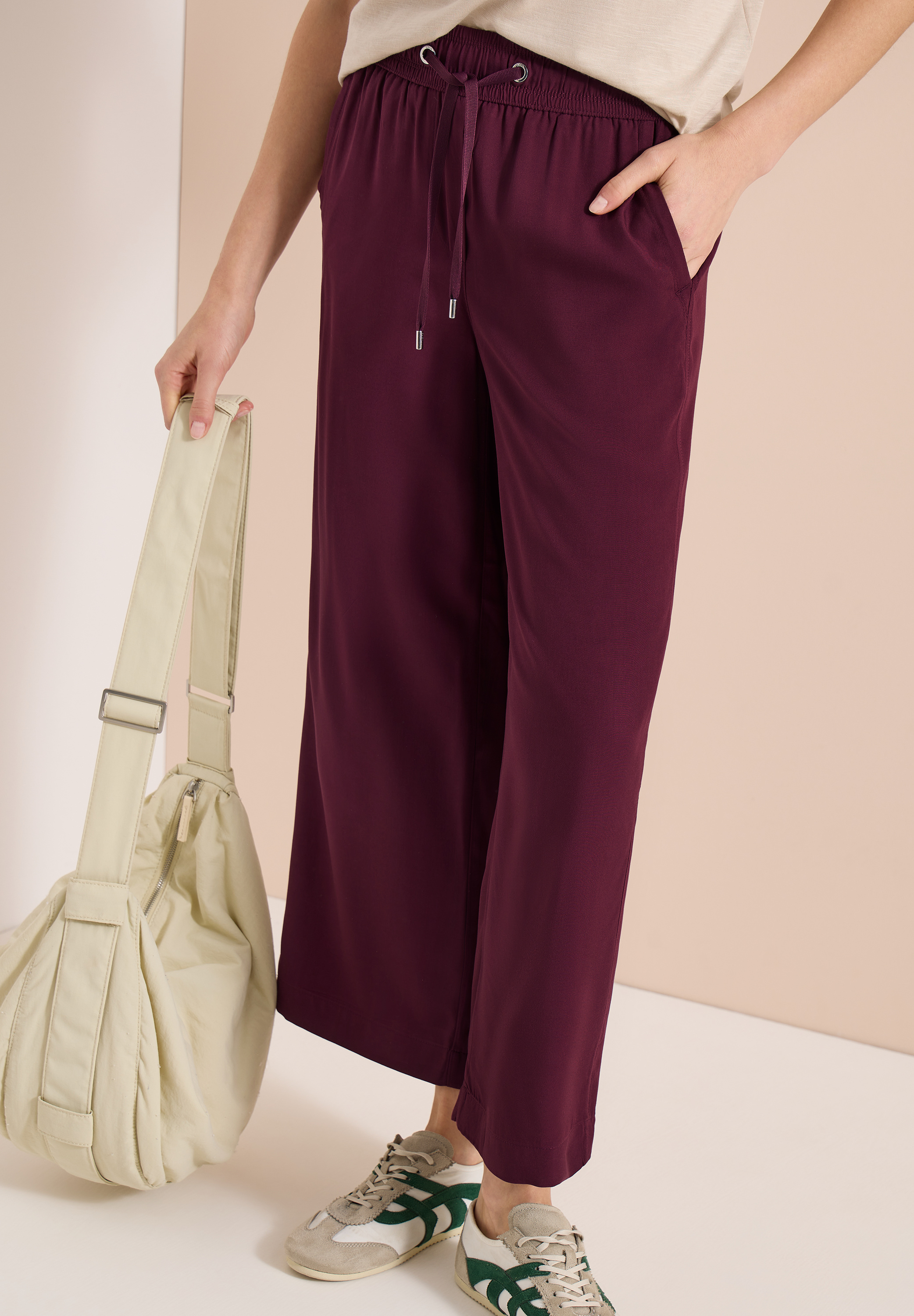 High Waist Wide Leg Hose im Loose Fit