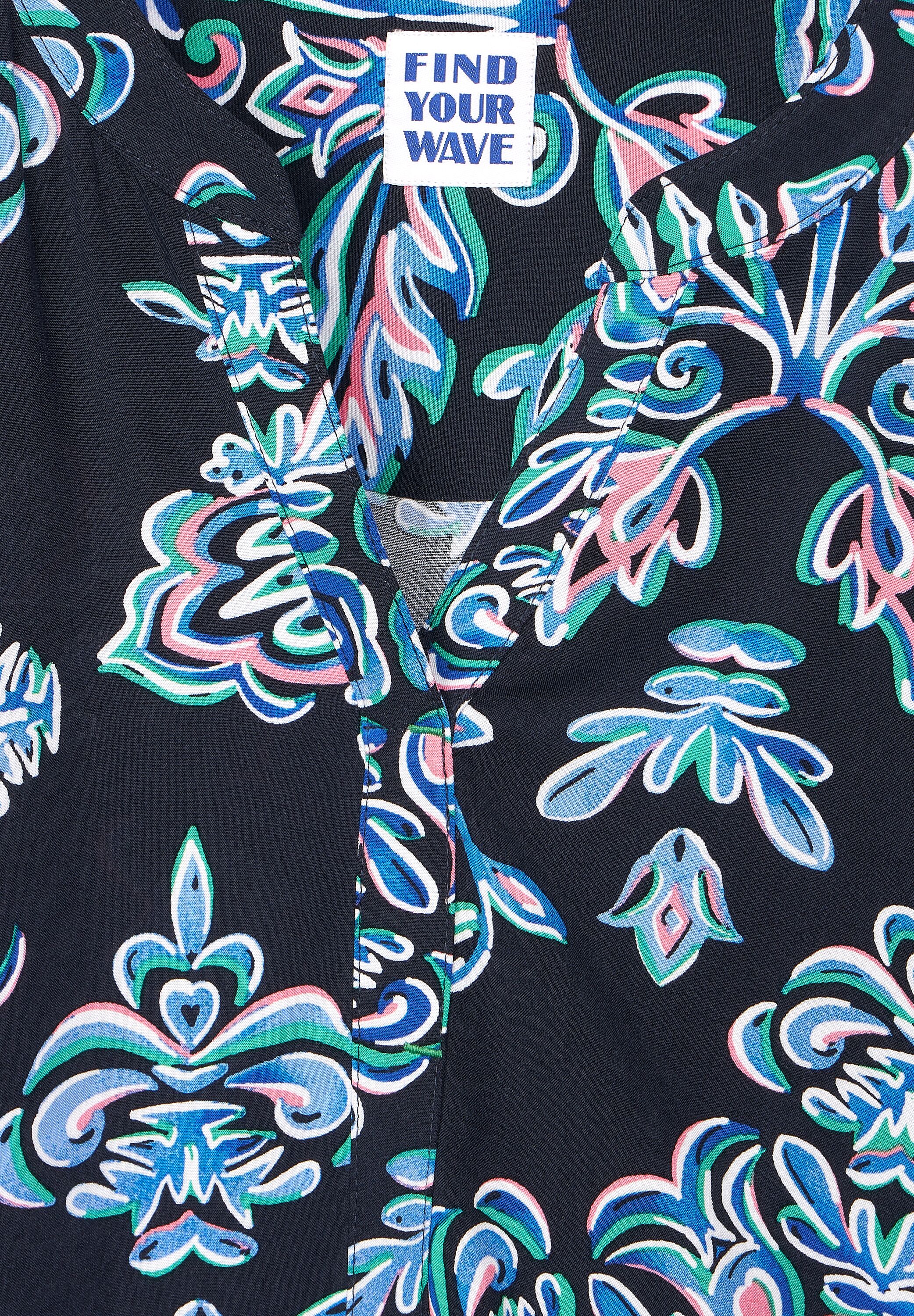 Ornament Print Bluse