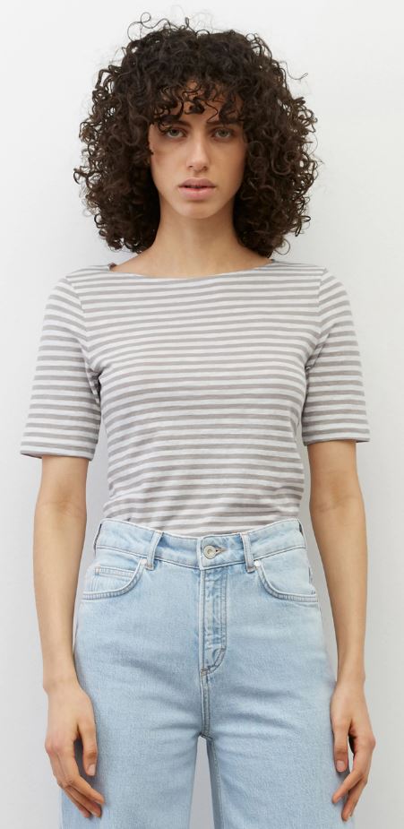 T-shirt, short sleeve, boat neck, s