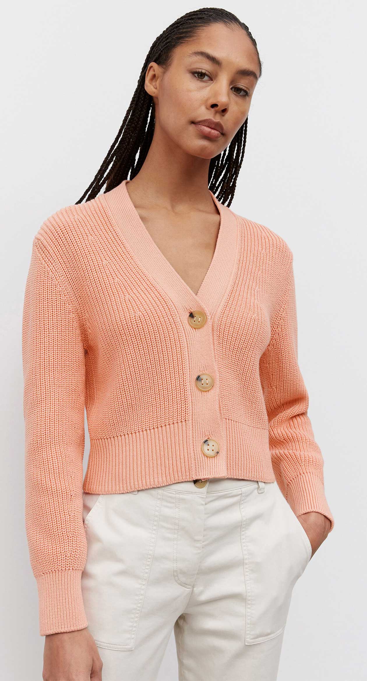 Cardigan, longsleeve, v-neck, butto