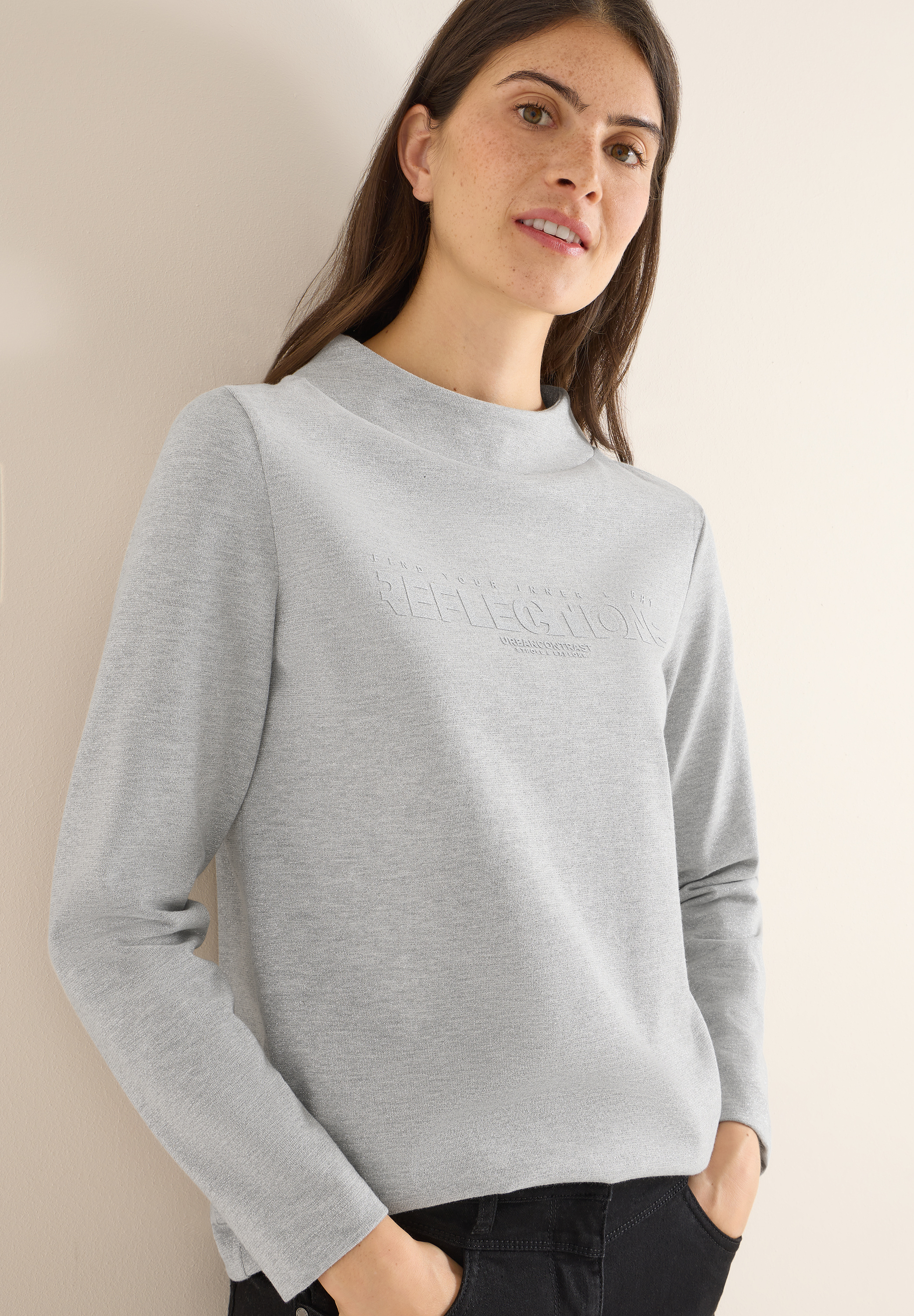 Shirt mit Glitzer-Wording