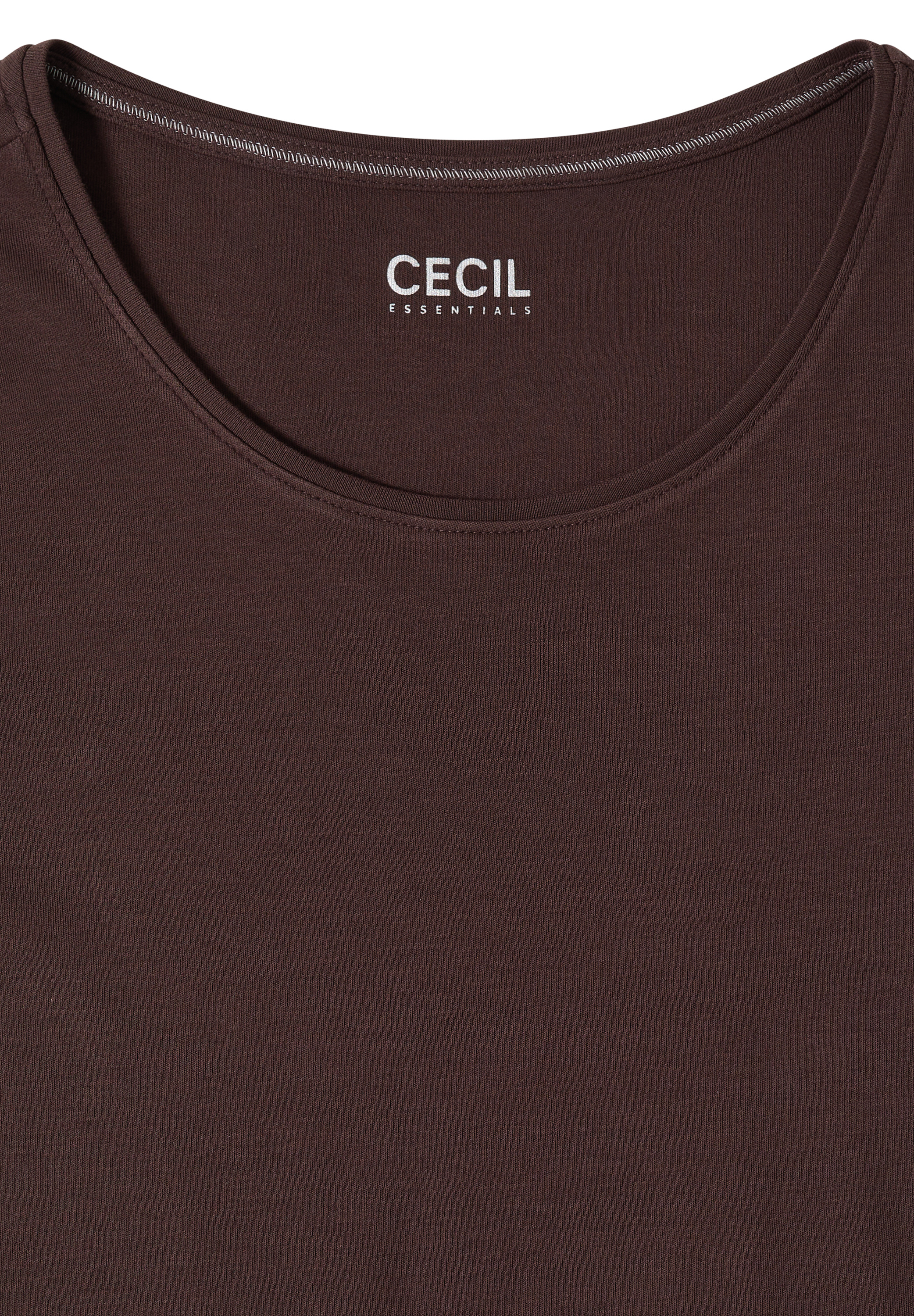Basic T-Shirt mit Rundhals in Unifarbe