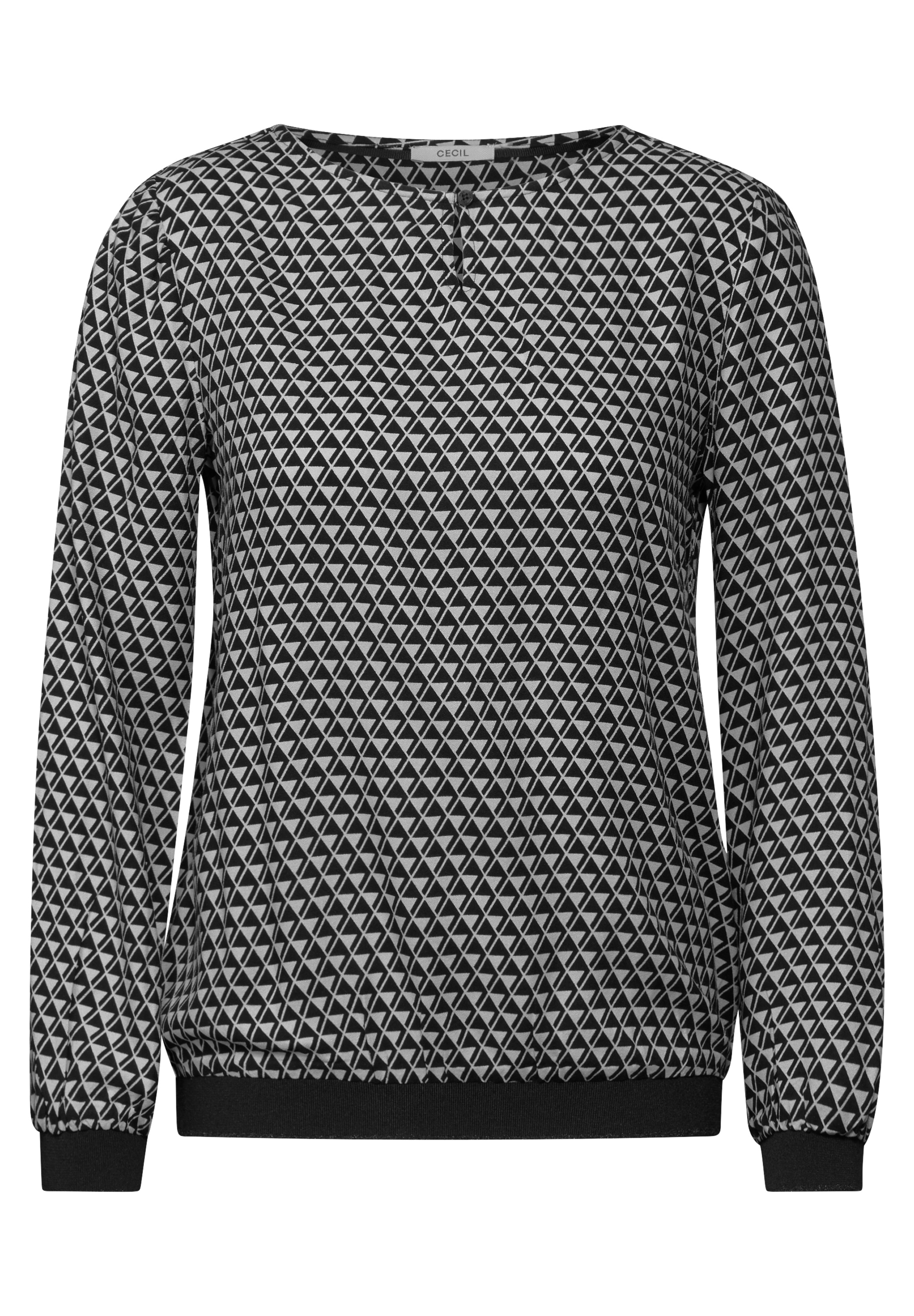 Bluse mit Minimal Print
