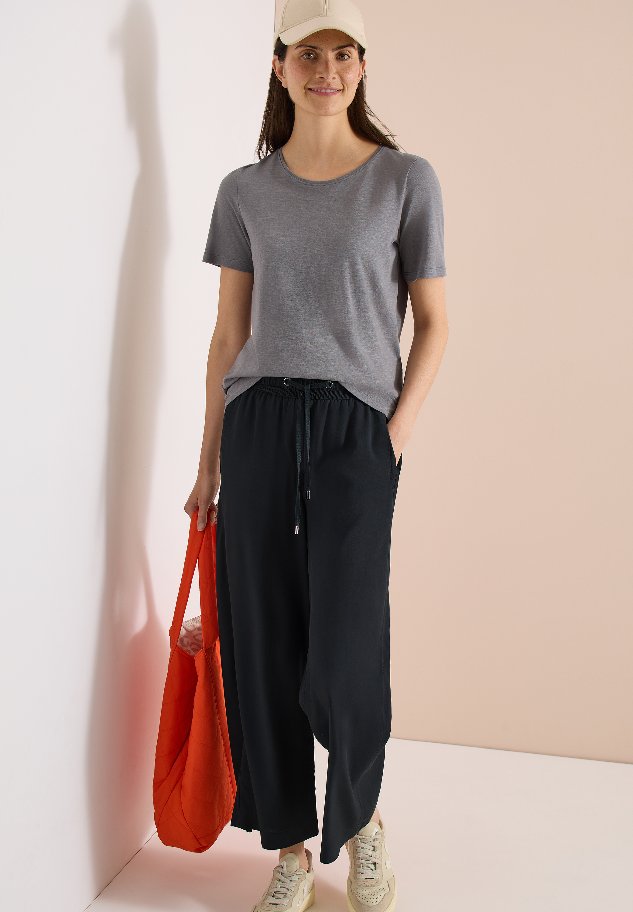 High Waist Wide Leg Hose im Loose Fit