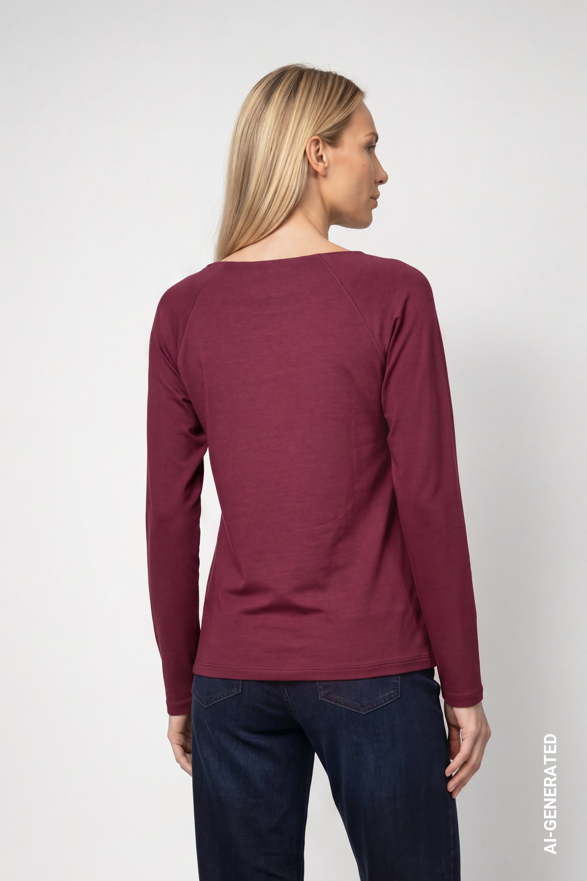Basic-Langarmshirt