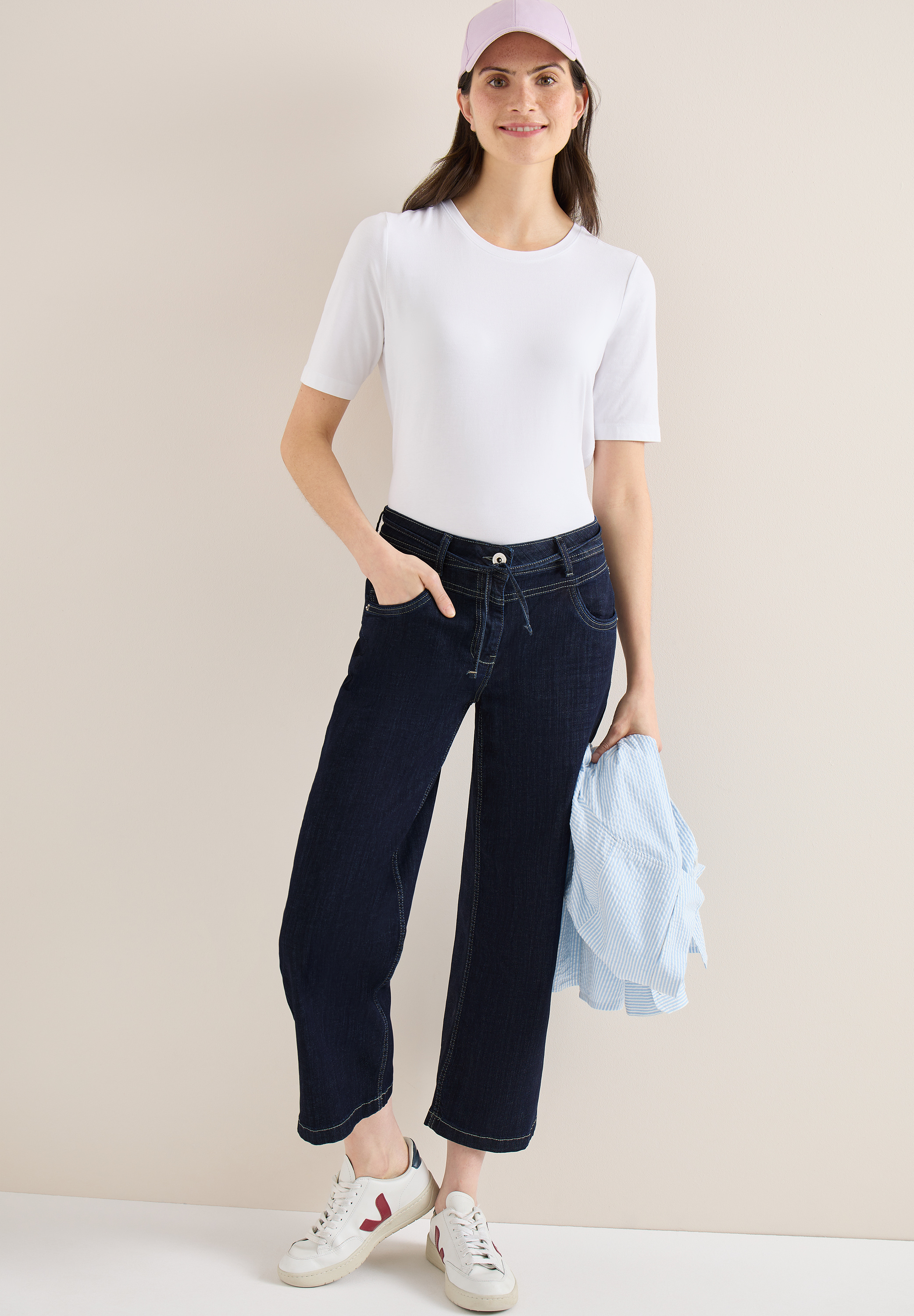 High Waist Wide Leg Jeans im Loose Fit