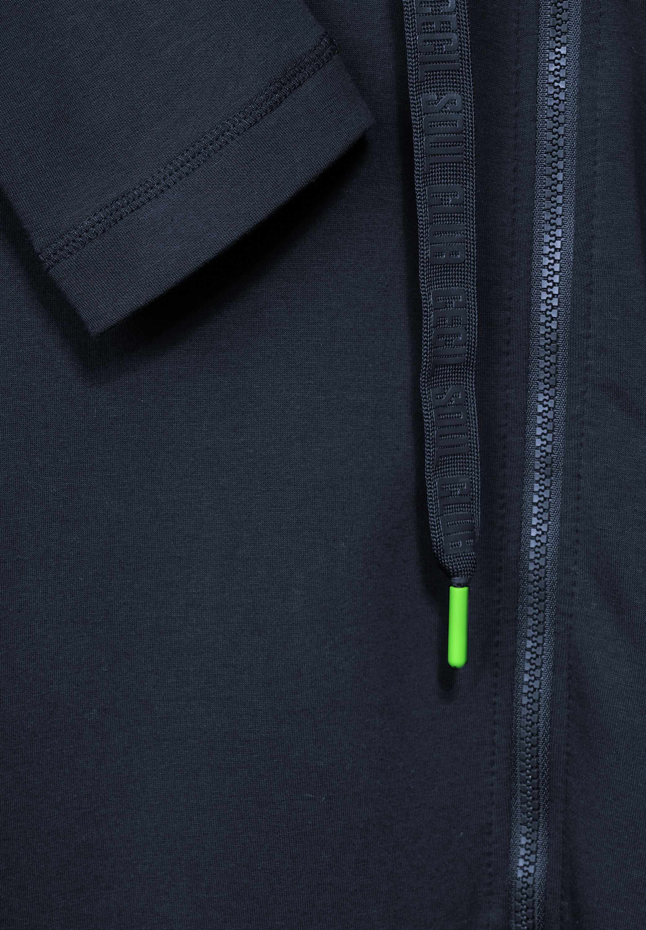Lange Sweatshirtjacke