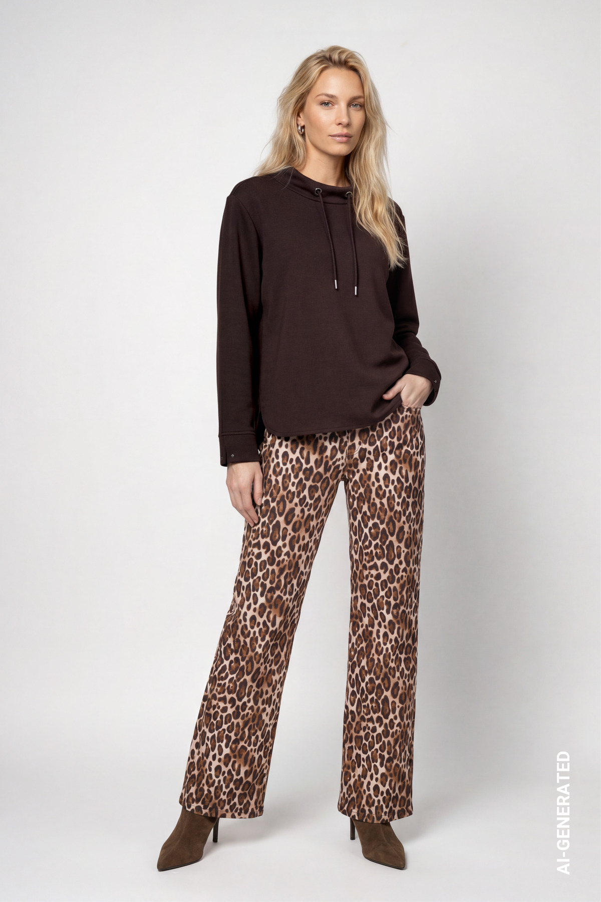Sweatshirt mit Stehkragen