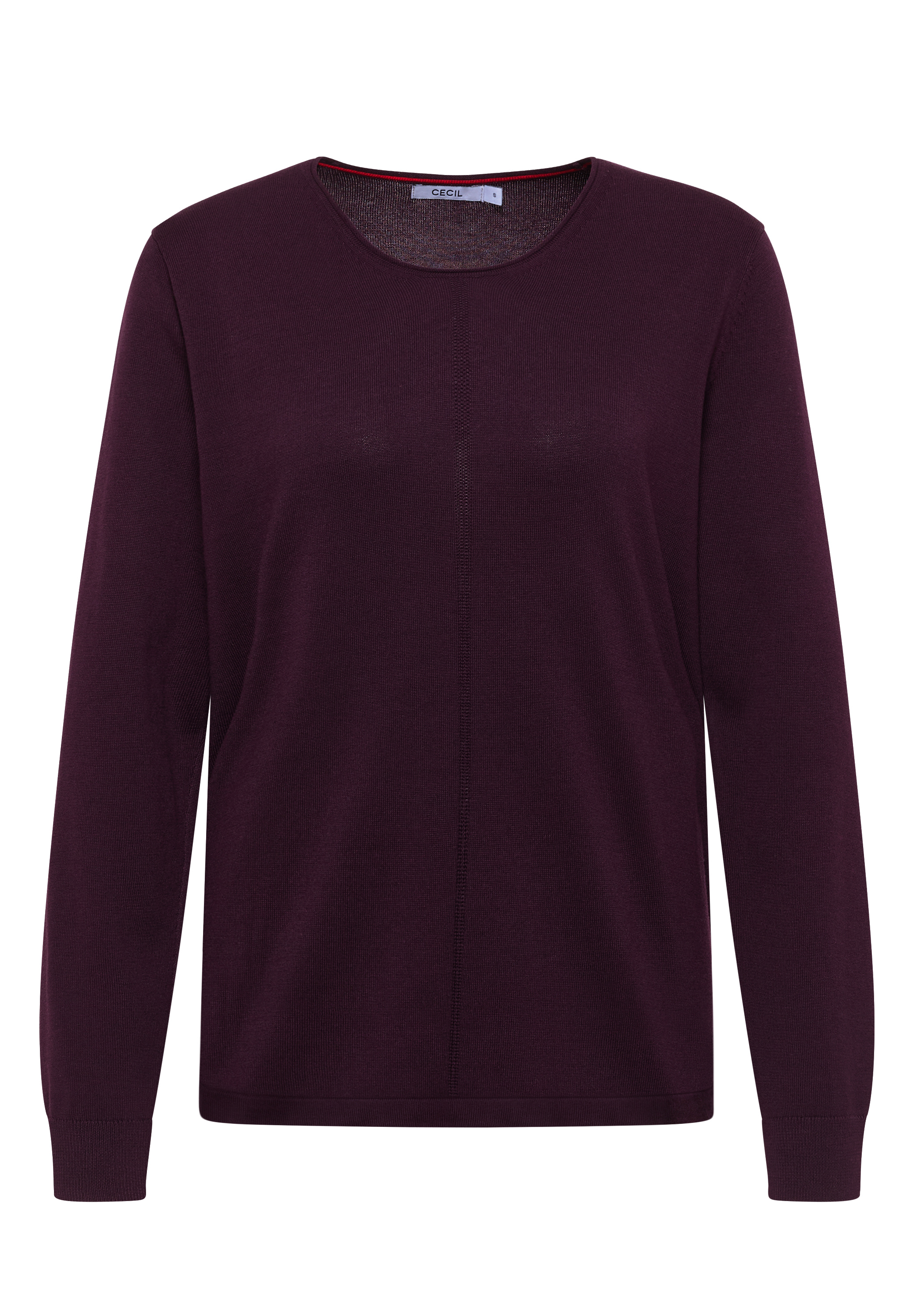 Basic Pullover mit Rundhals