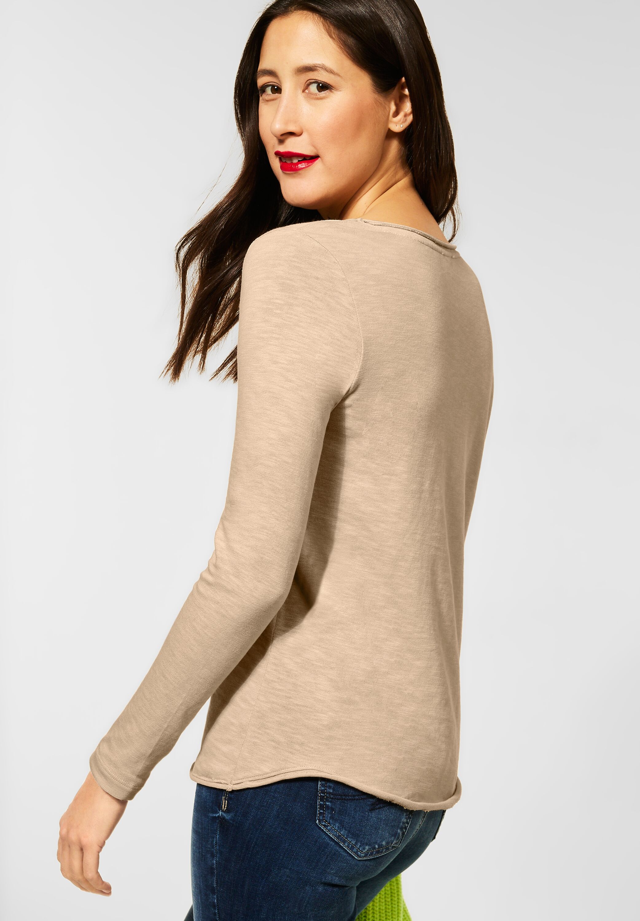Shirt in Unifarbe