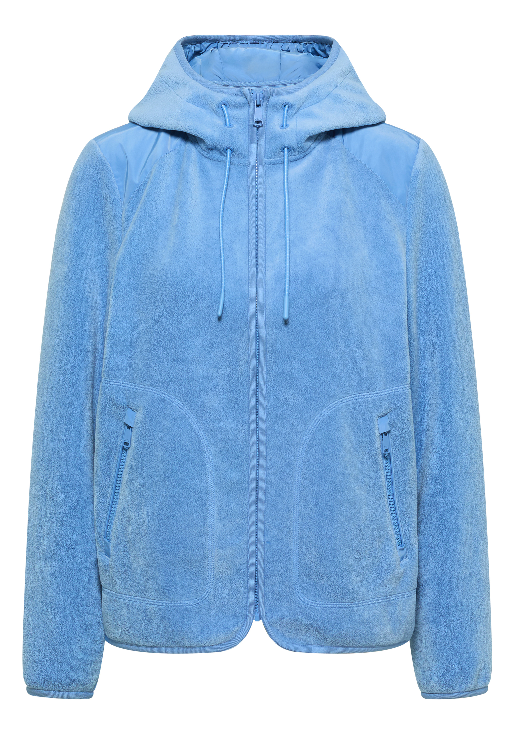 Fleecejacke mit Hoodie