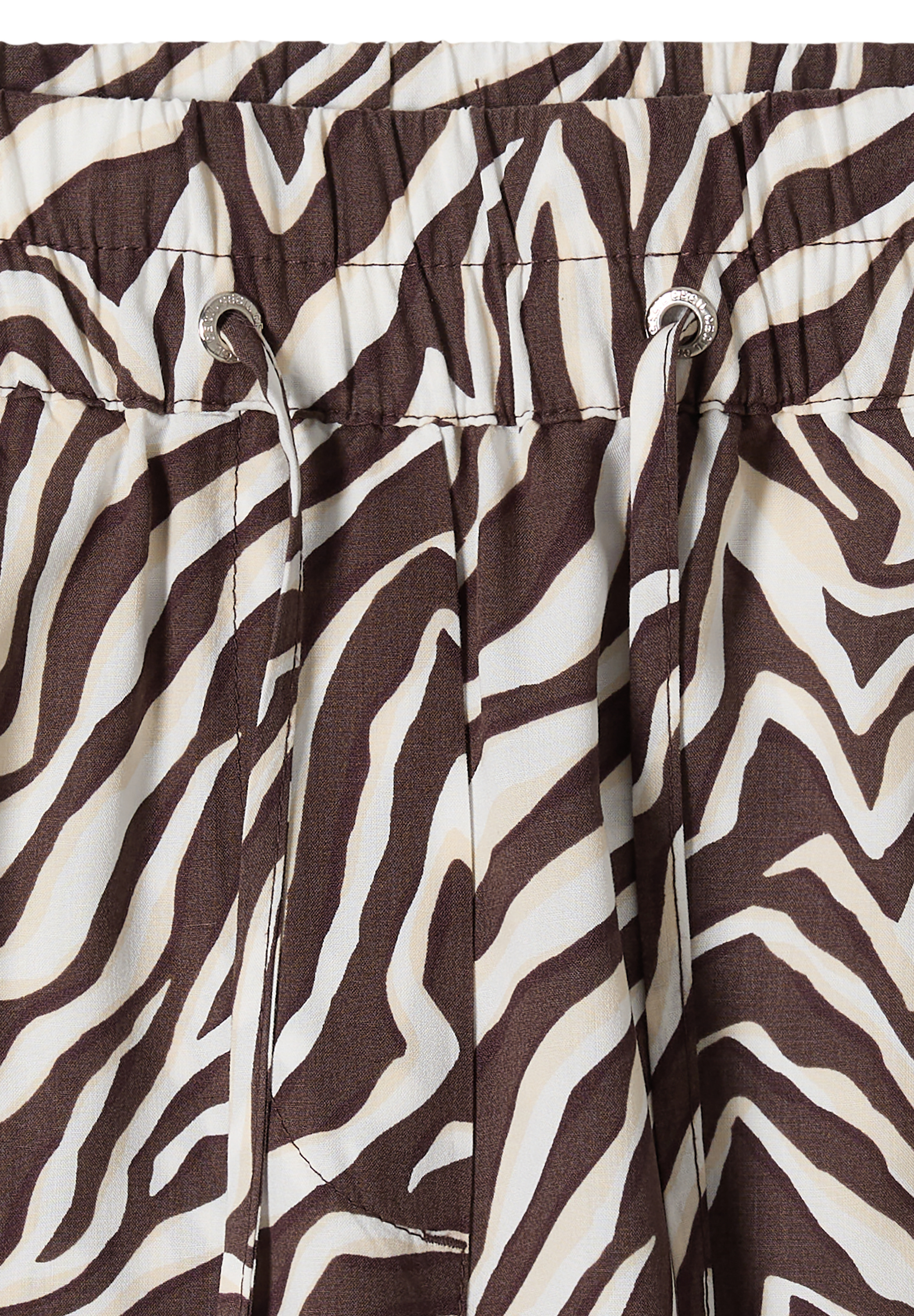 Straight Leg Hose mit Zebraprint