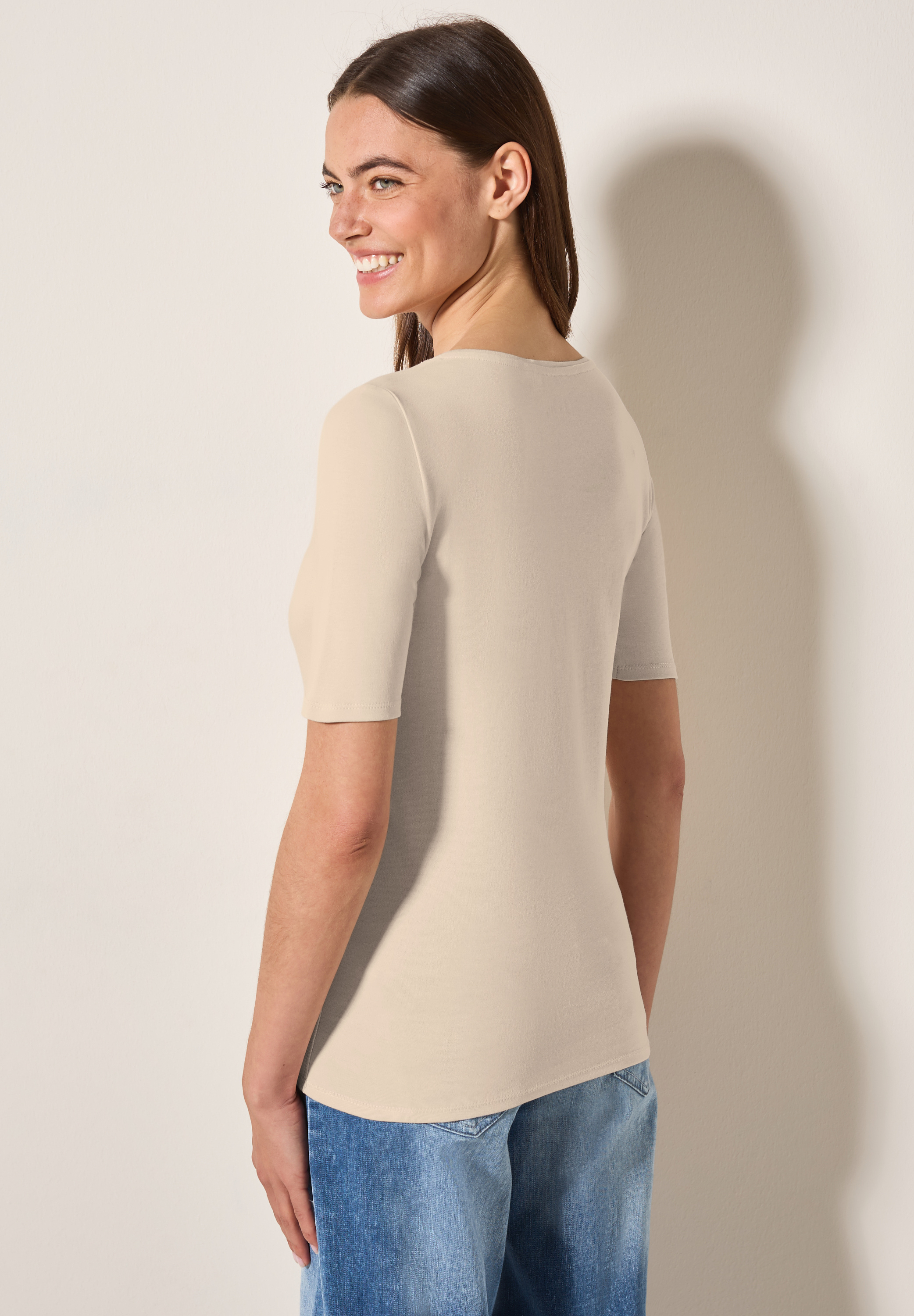 T-Shirt in Unifarbe