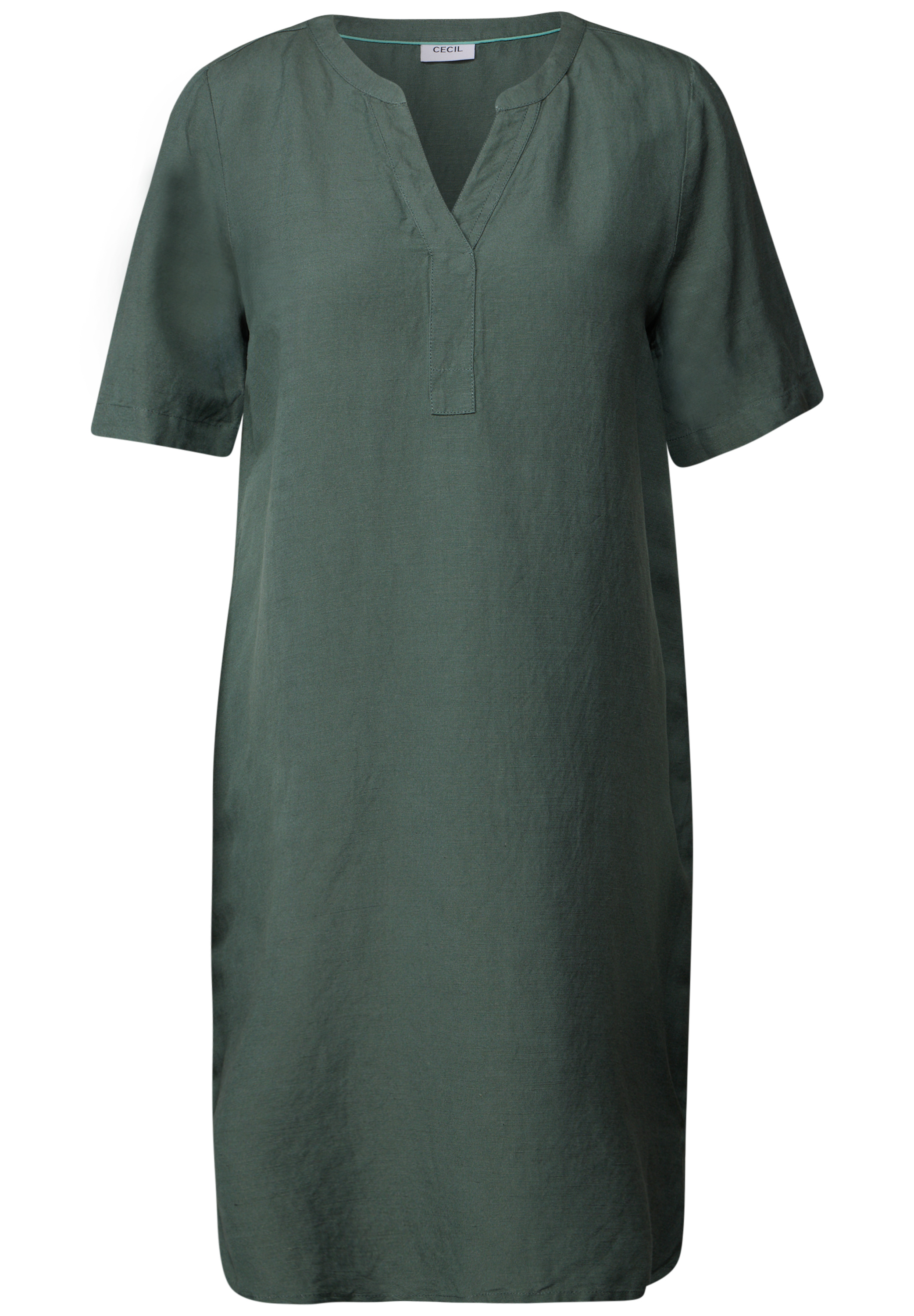 Split Neck Kleid