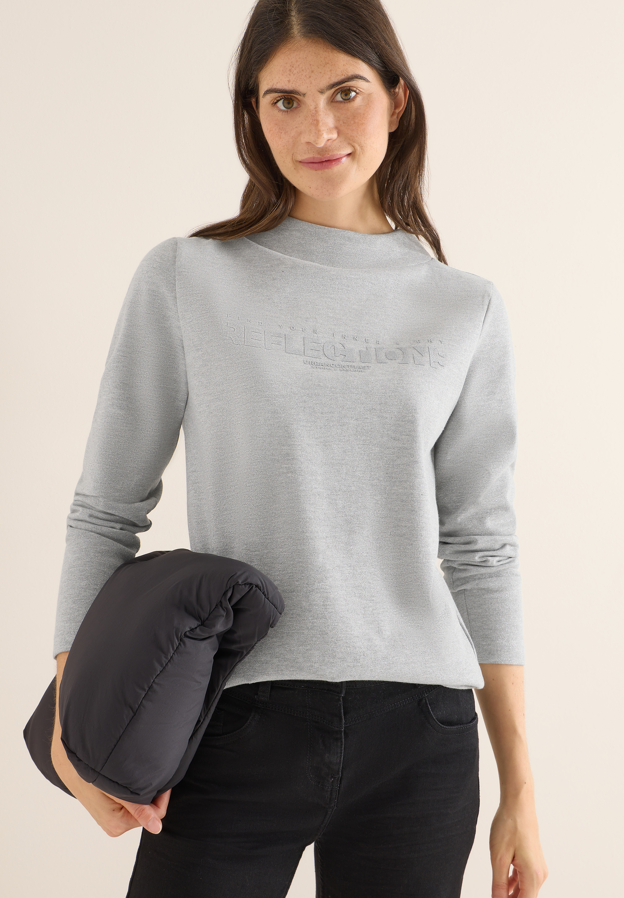 Shirt mit Glitzer-Wording