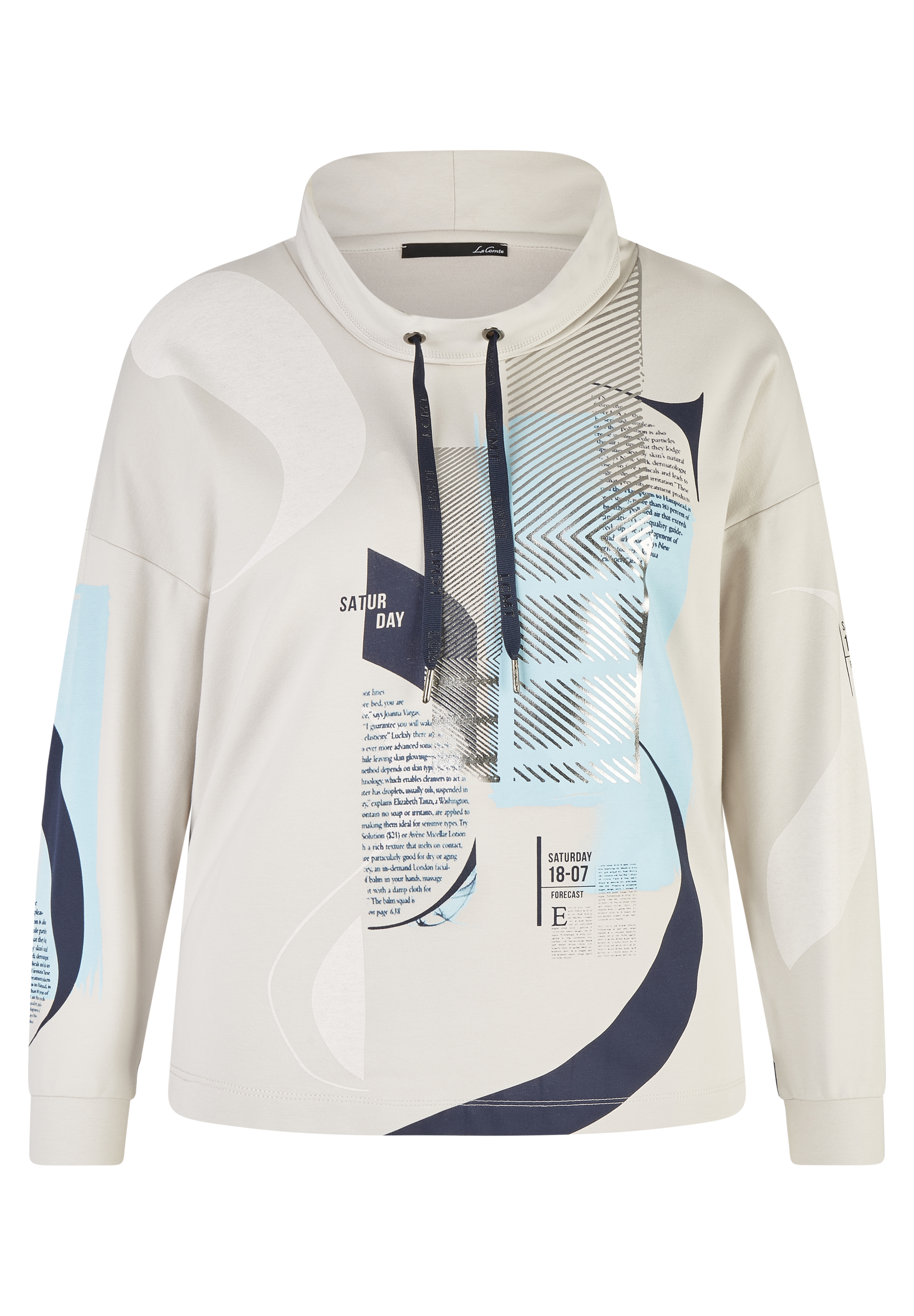 Lecomte Sweat mit modernem Frontprint