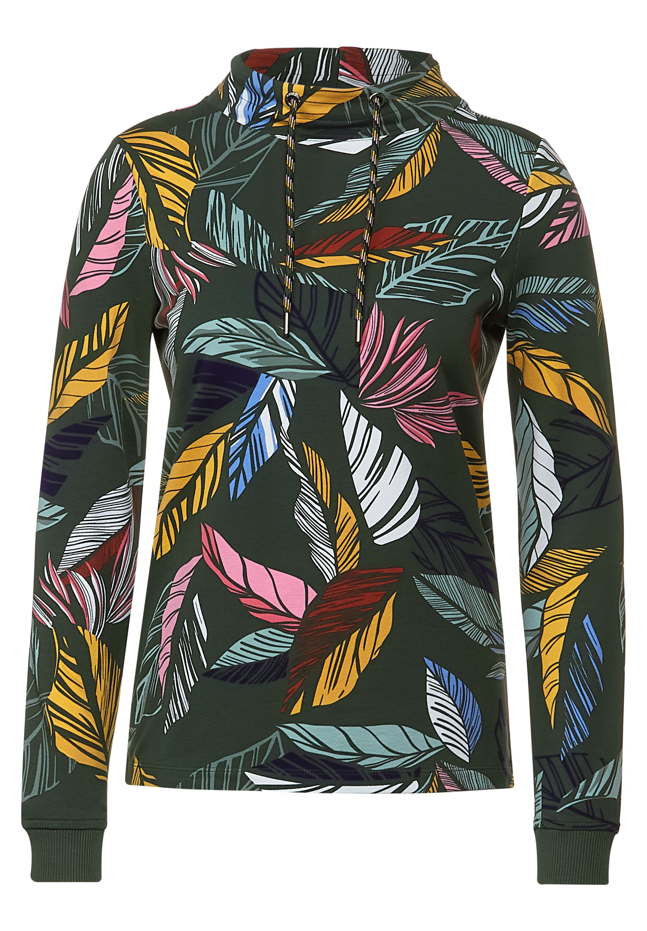 Shirt mit Blätter Print