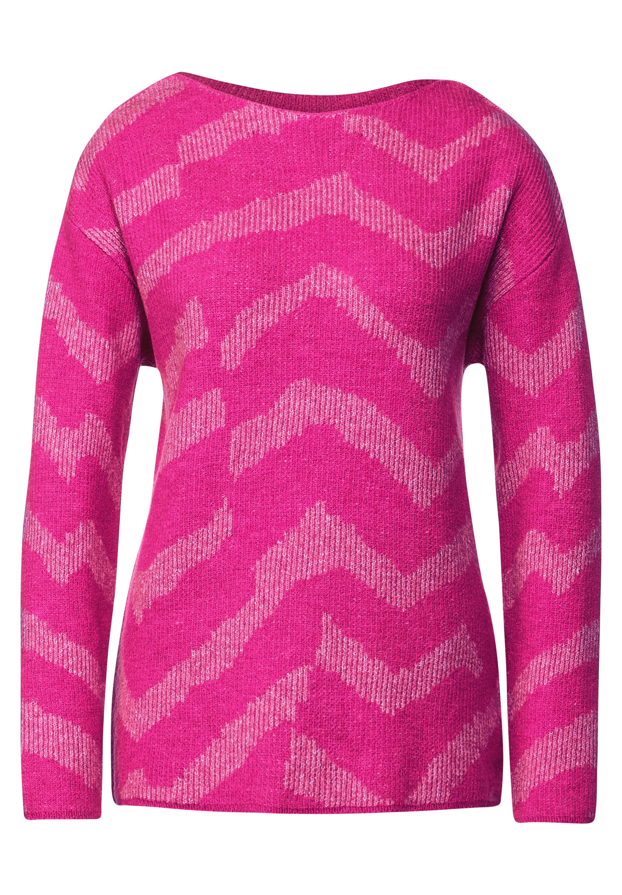 Cosy Pullover mit Muster