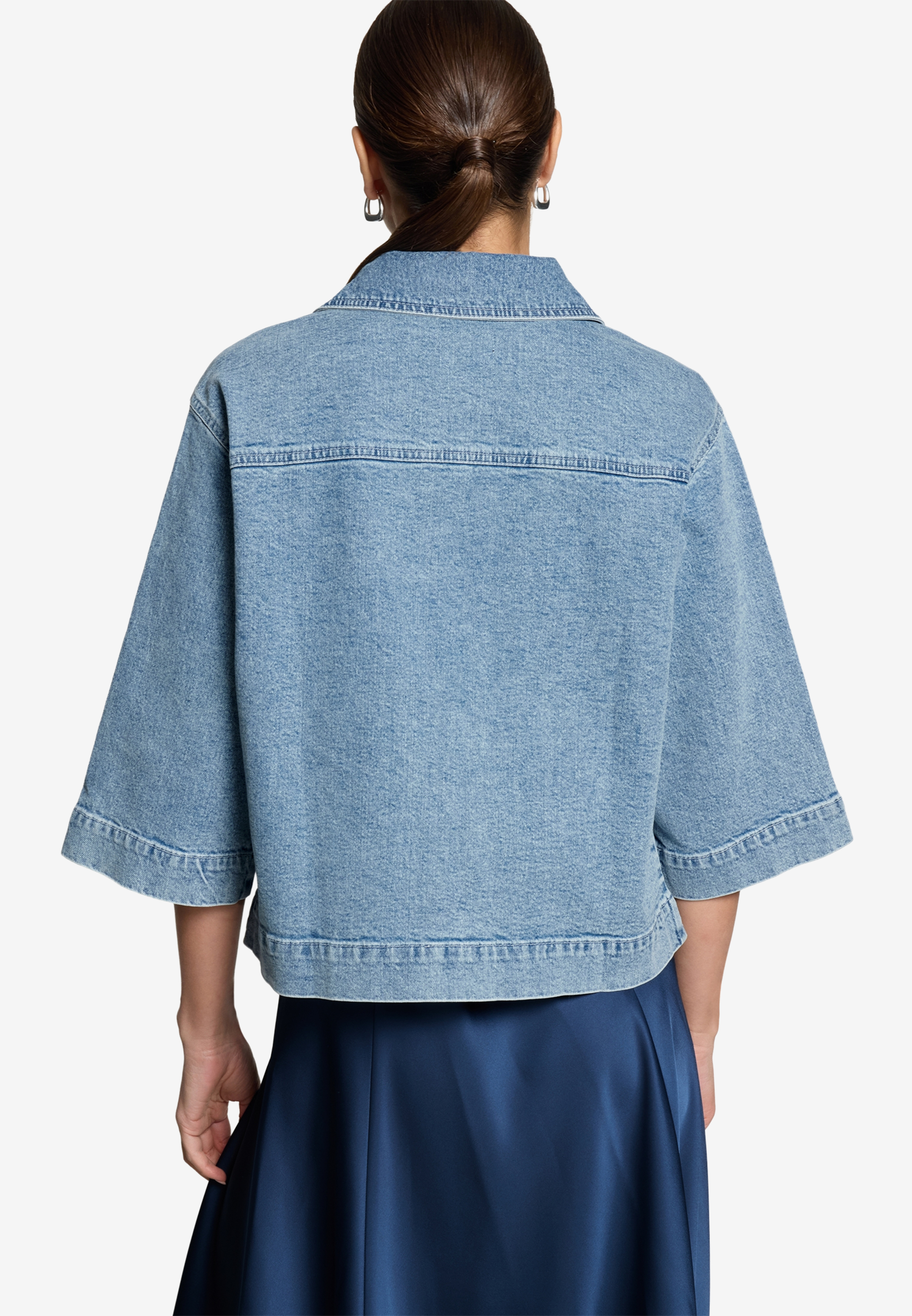 Blazer-Jacke im Jeans-Look