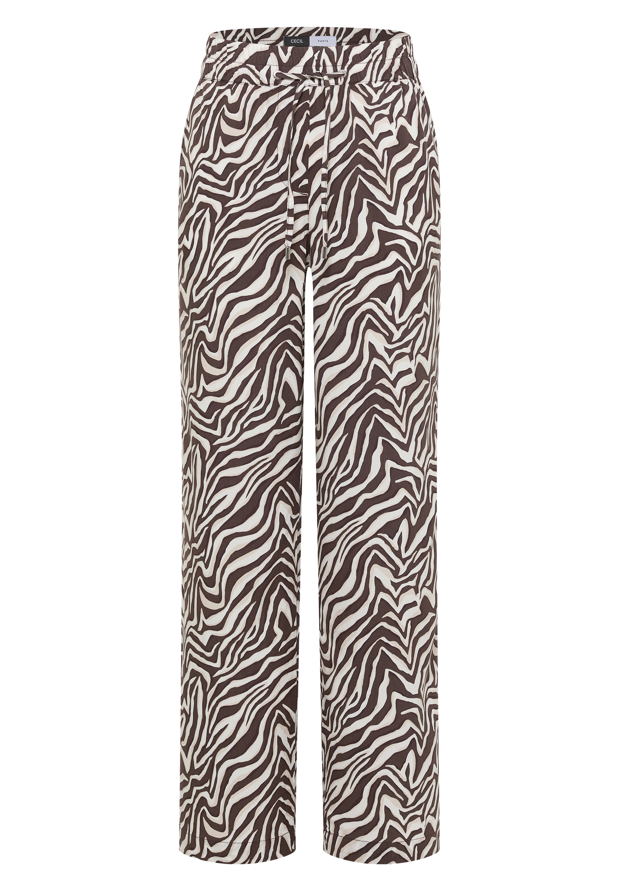 Straight Leg Hose mit Zebraprint