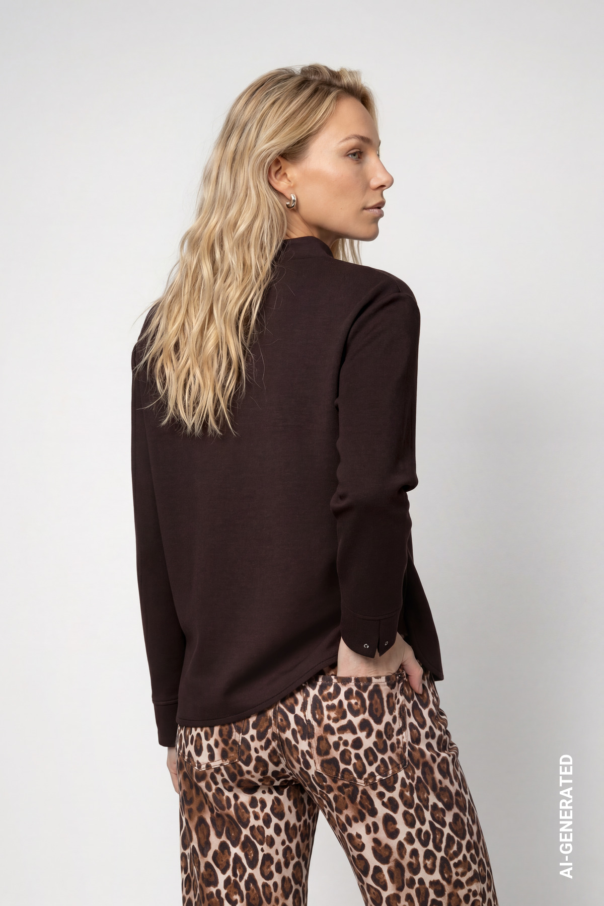 Sweatshirt mit Stehkragen
